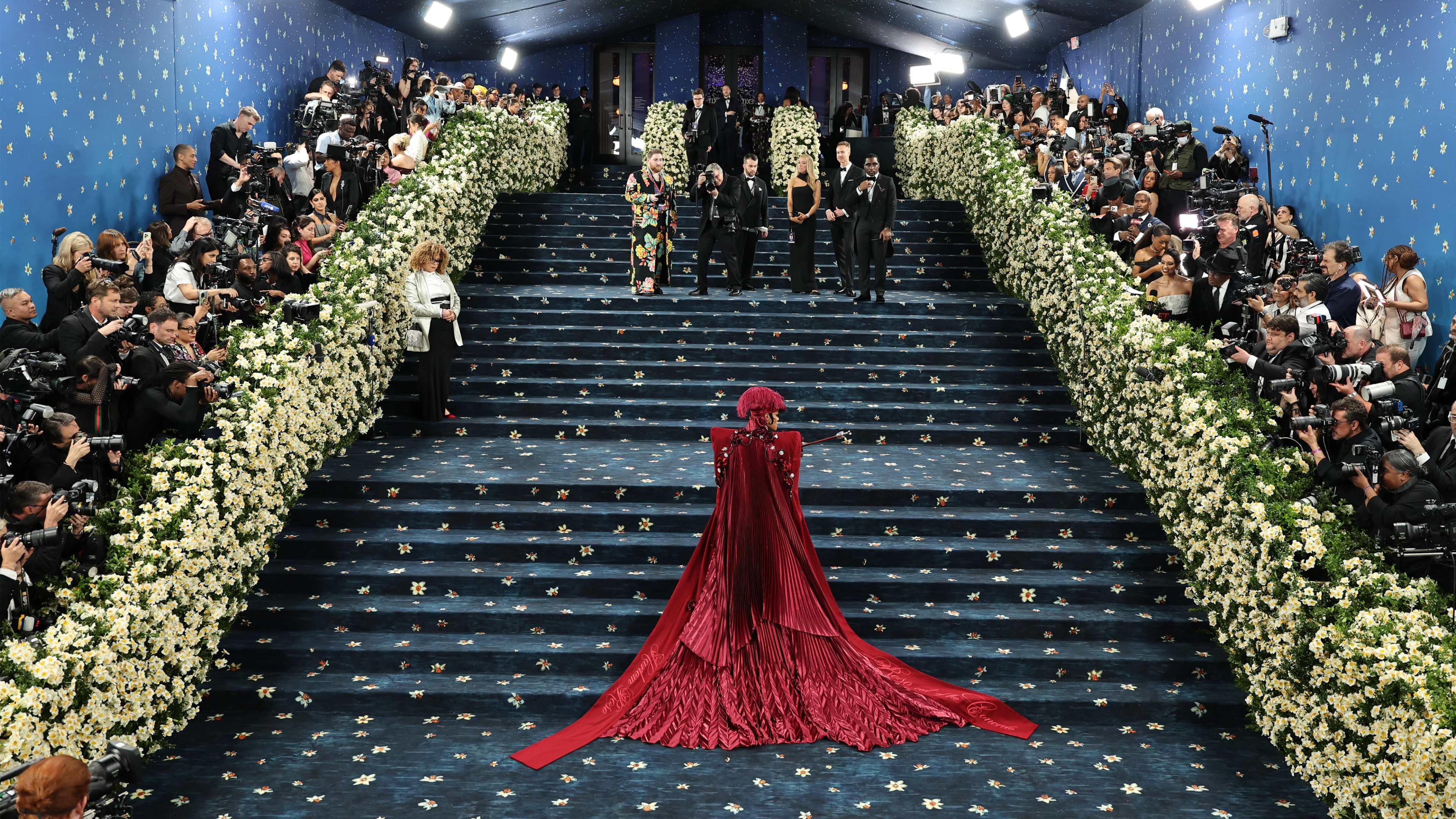 View of the 2025 Met Gala Red Carpet