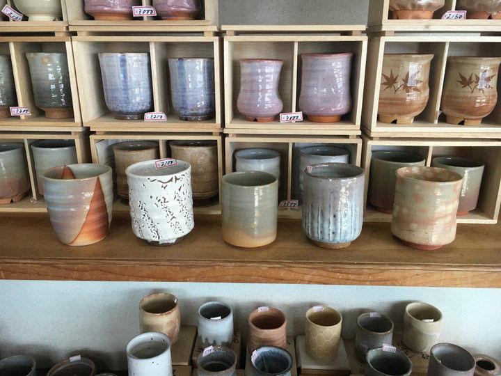 pottery shop, Hagi, Japan