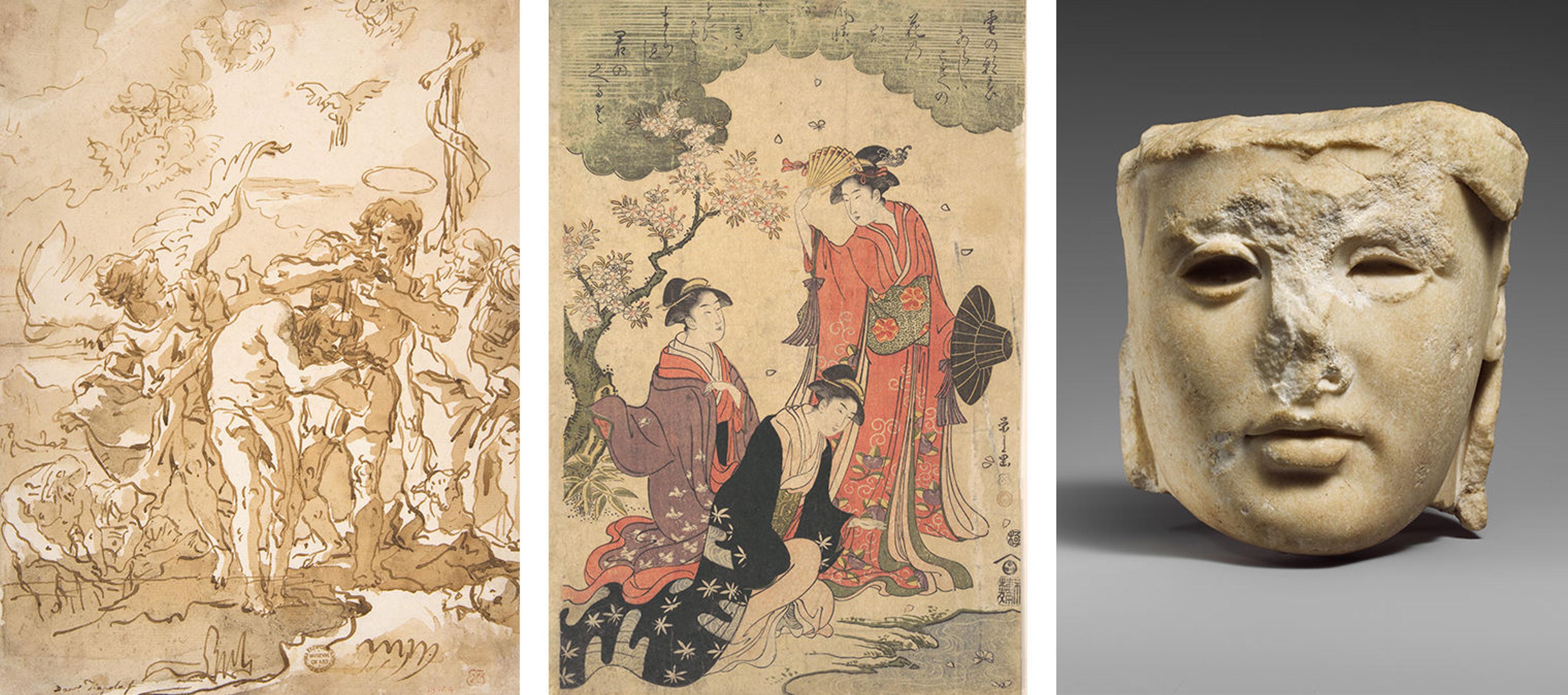 Three images of things field owned.