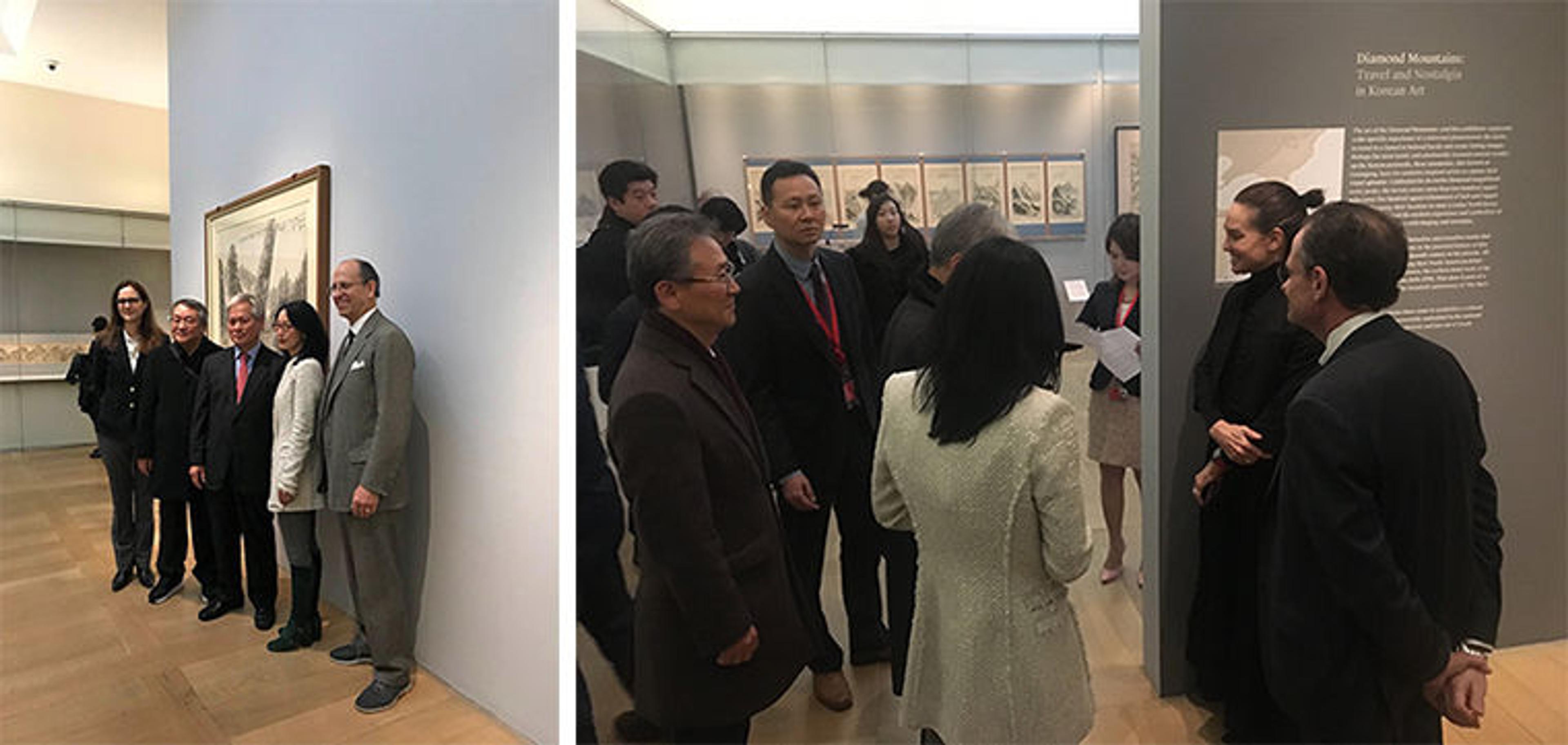 Guests and Museum staff at the Press Preview