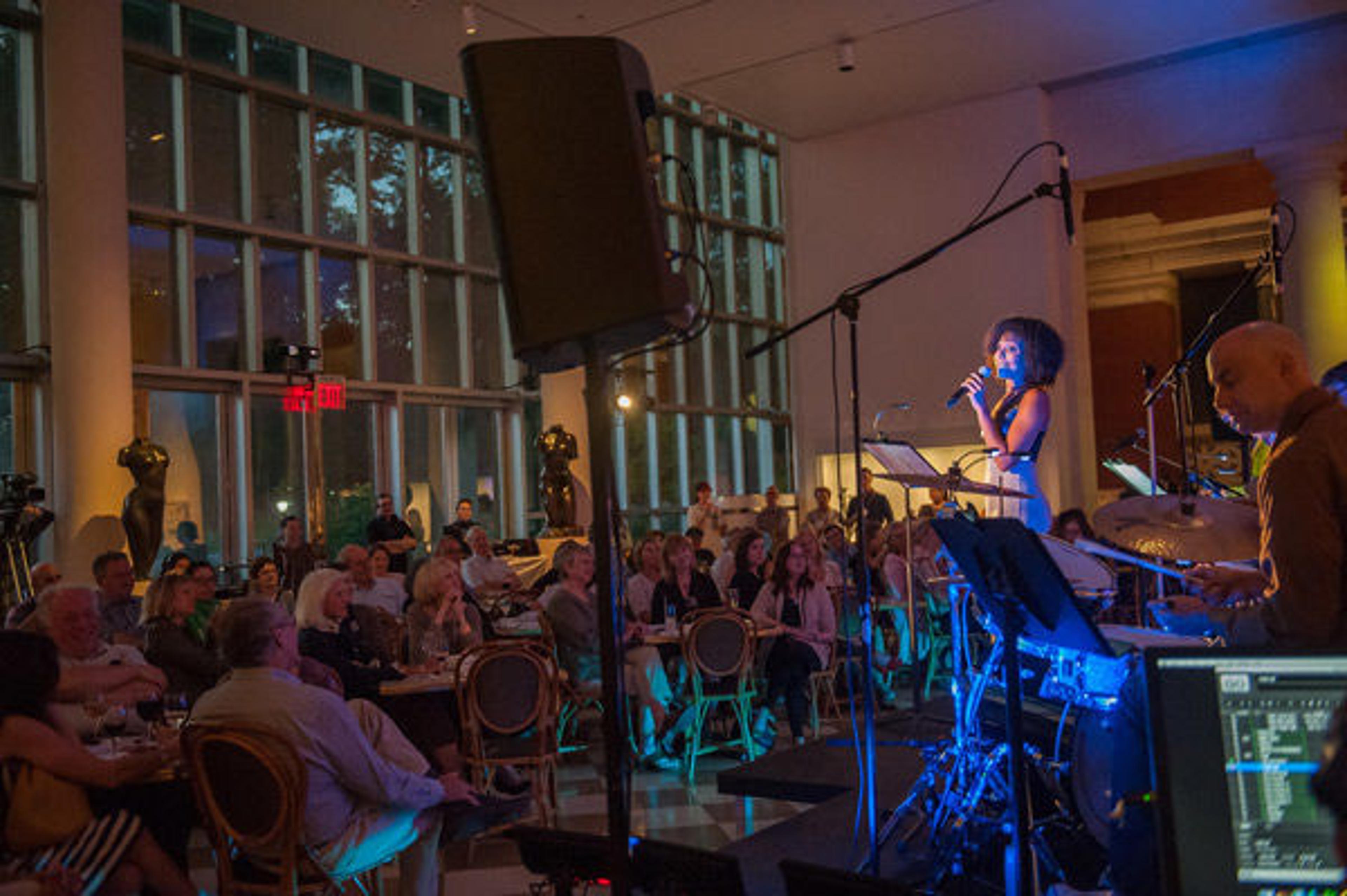 The Civilians perform Let Me Ascertain You in the Petrie Court Café, September 2014. © Stephanie Berger