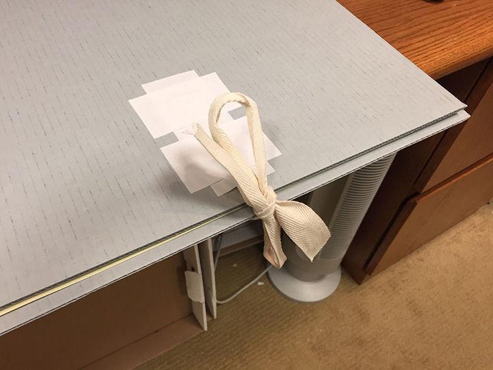 Tie tied