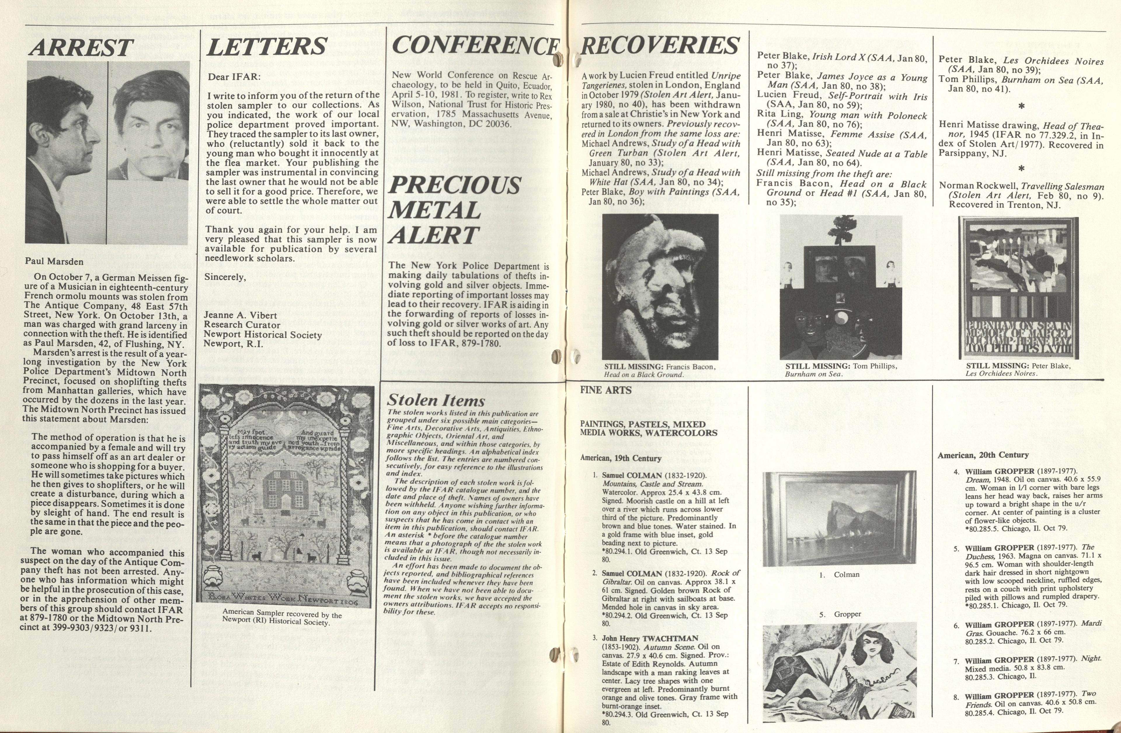 Inside spread with columns of text.