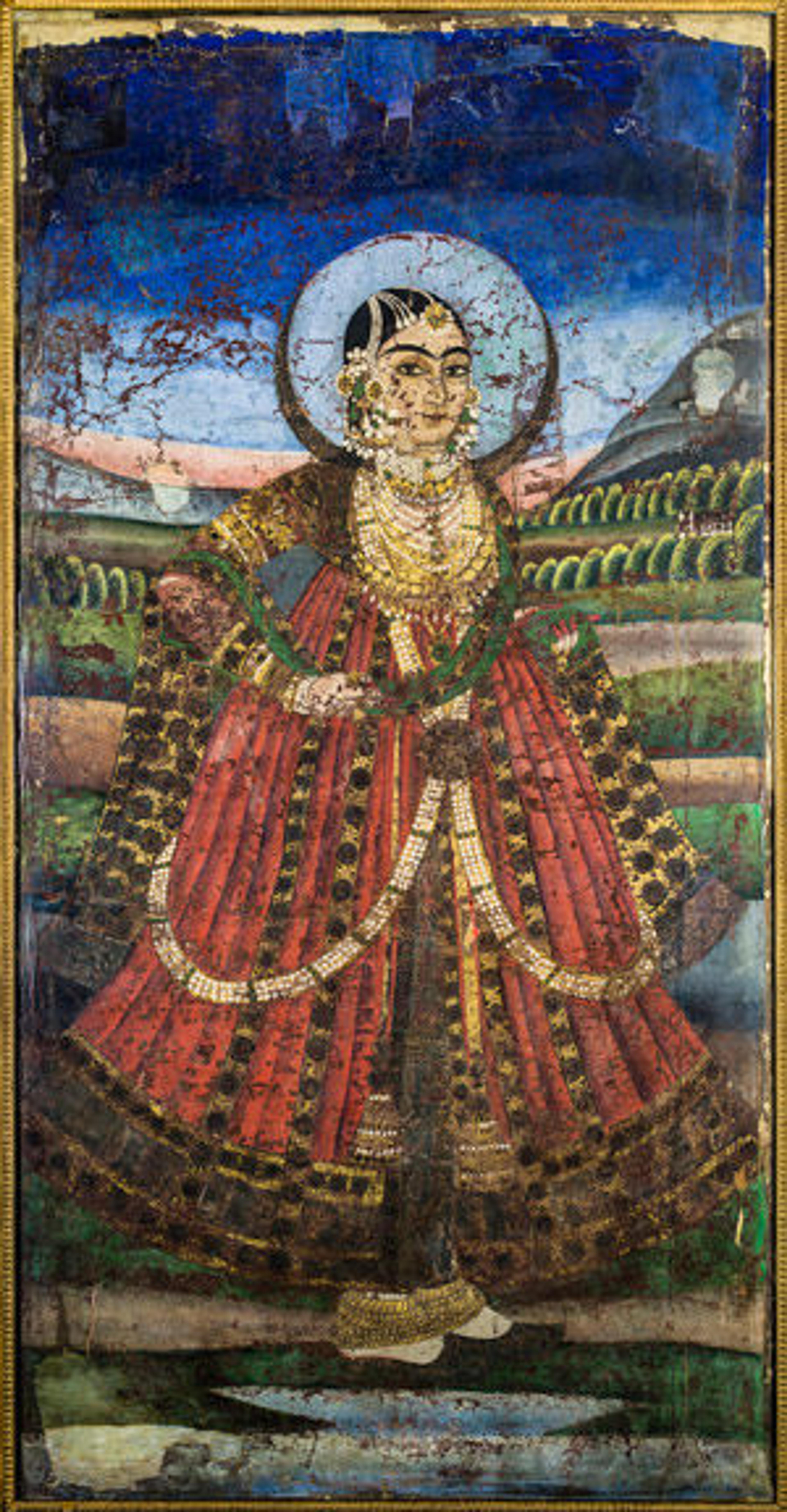 Portrait of Mah Laqa Bai Chanda, ca. 1800. Hyderabad. Hyderabad Archaeological Museum. Photograph courtesy of Antonio Martinelli