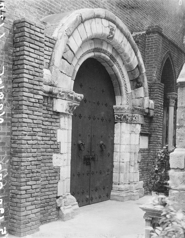 The portal installed at the main entrance to The Cloisters on Fort Washington Avenue