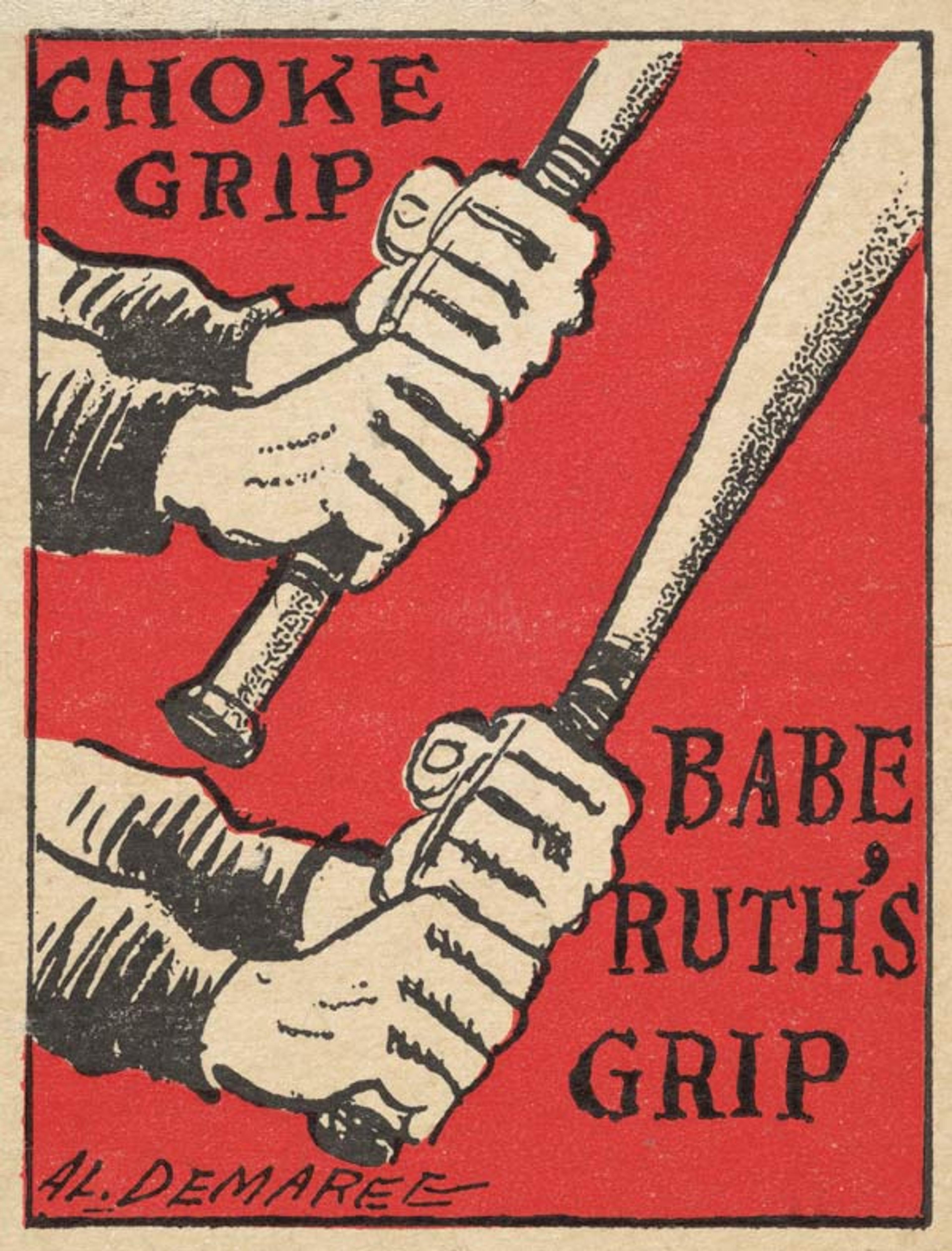 Schutter-Johnson Candy Corporation, Chicago, IL, Brooklyn, NY. Babe Ruth's Batting Tips, No. 42, baseball issue, 1935. Commercial color lithograph; Sheet: 2 7/8 x 2 1/4 in. (7.3 x 5.7 cm). The Metropolitan Museum of Art, New York, The Jefferson R. Burdick Collection, Gift of Jefferson R. Burdick (Burdick 325, R332.29)