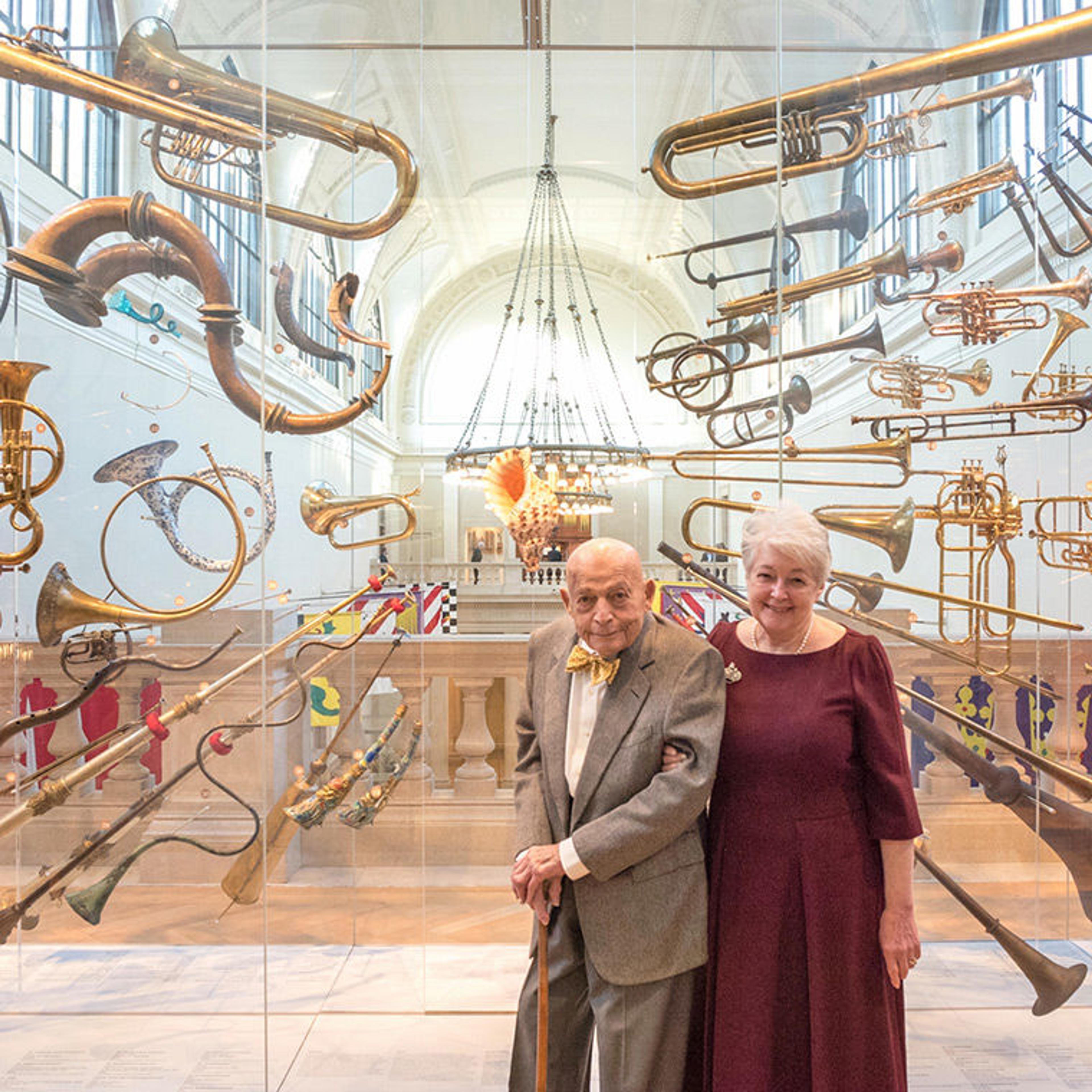 Eli Schonberger and Gail Guillet, funders of Fanfare