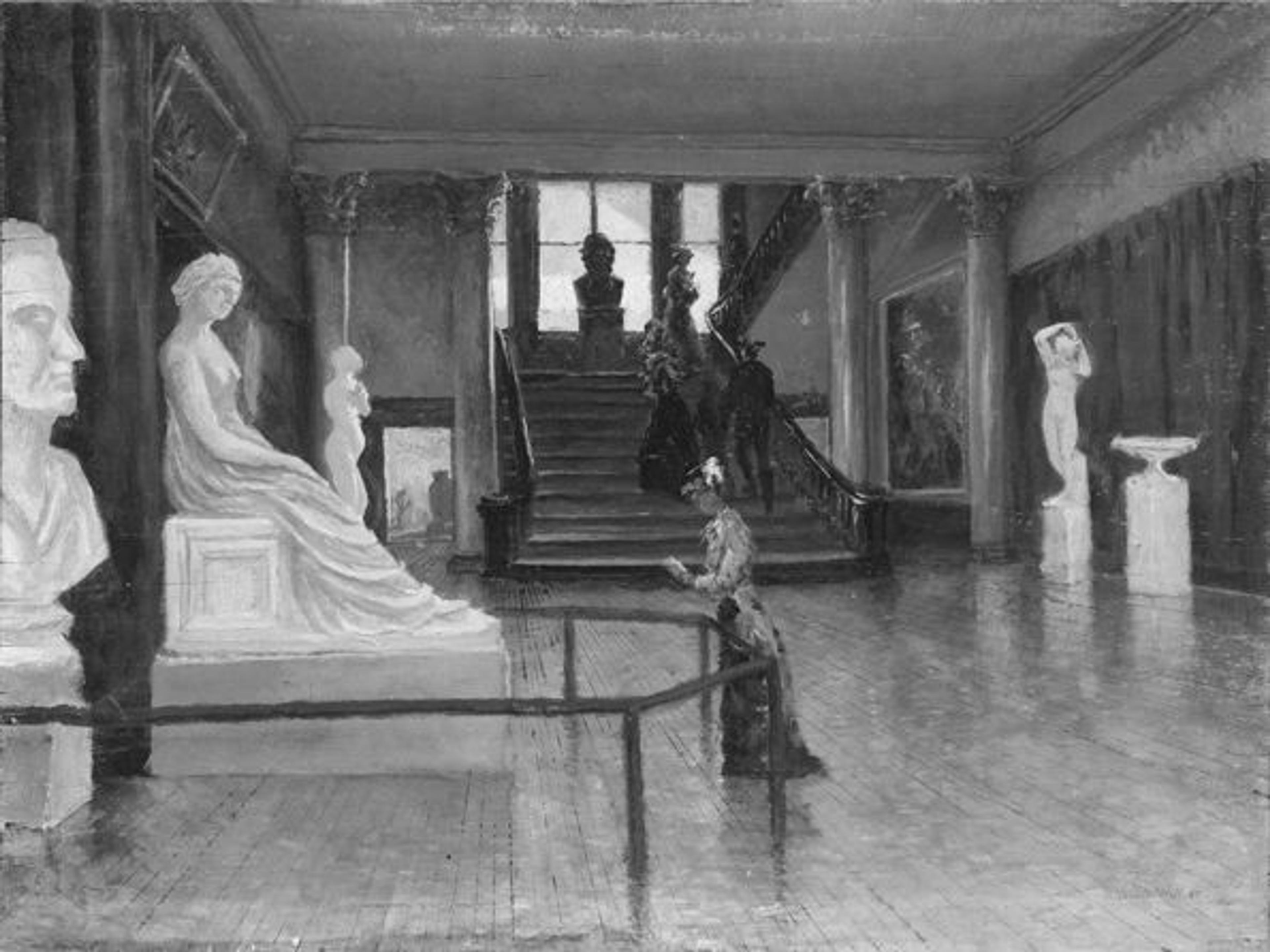 Frank Waller (American, 1842–1923) | Entrance Hall of the Metropolitan Museum of Art when in Fourteenth Street, ca. 1881 | 20.77