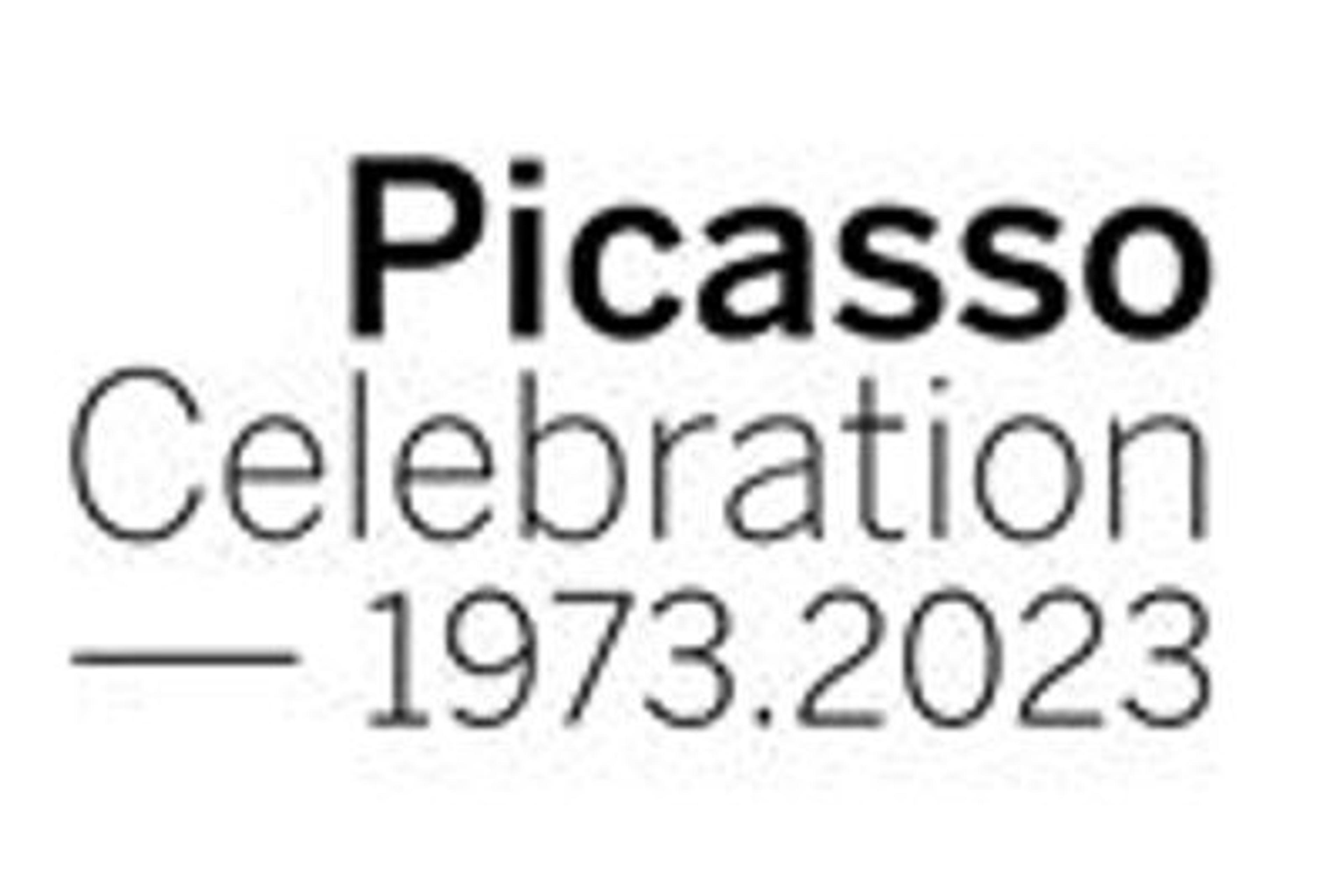 Logo that reads "Picasso Celebration 1973.2023"