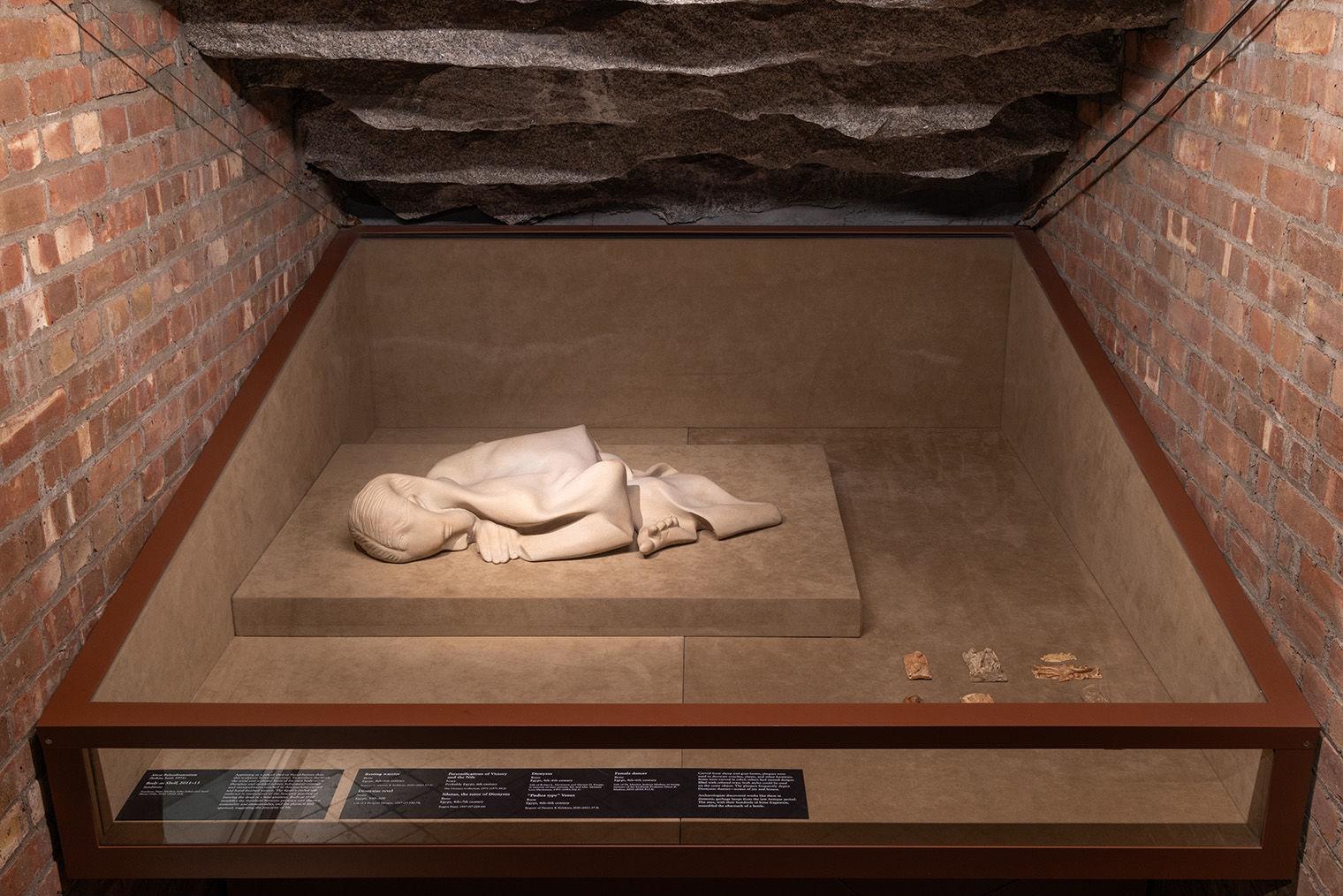 interior shot of gallery 304 that's a brick walled series of rooms.