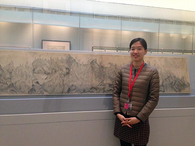 The author in the gallery