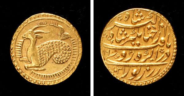 Coin, dated A.H. 1031/A.D. 1621–22. India, Agra. Islamic. Gold; Diam. 13/16 in. (2.1 cm), W. 1/16 in. (0.2 cm). The Metropolitan Museum of Art, New York, Bequest of Joseph H. Durkee, 1898 (99.35.7401)
