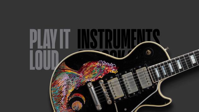 Keith Richards’ hand-painted Les Paul Custom Black Beauty guitar