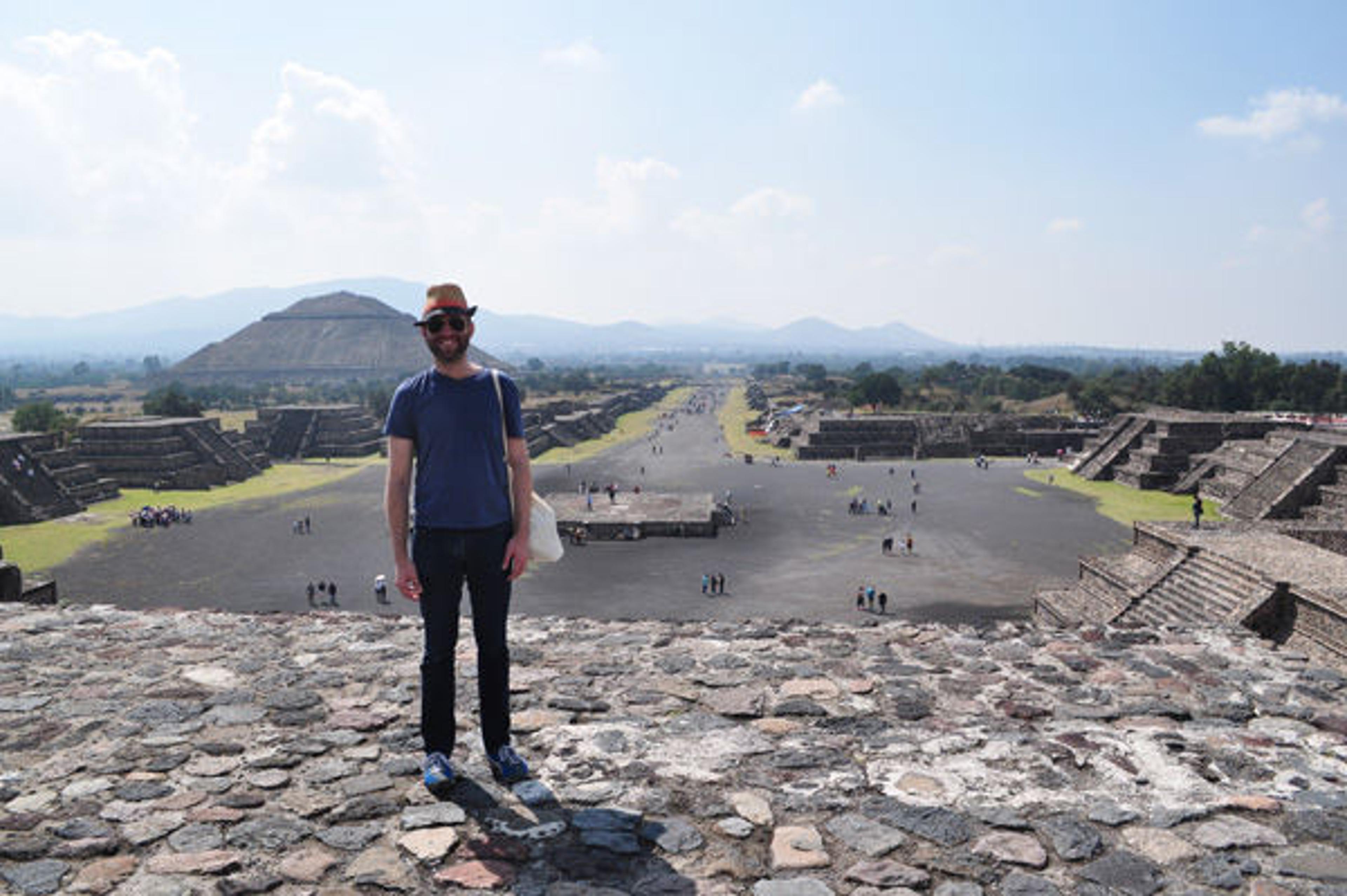 Assistant Curator James Doyle at Teotihuacan, November 2014