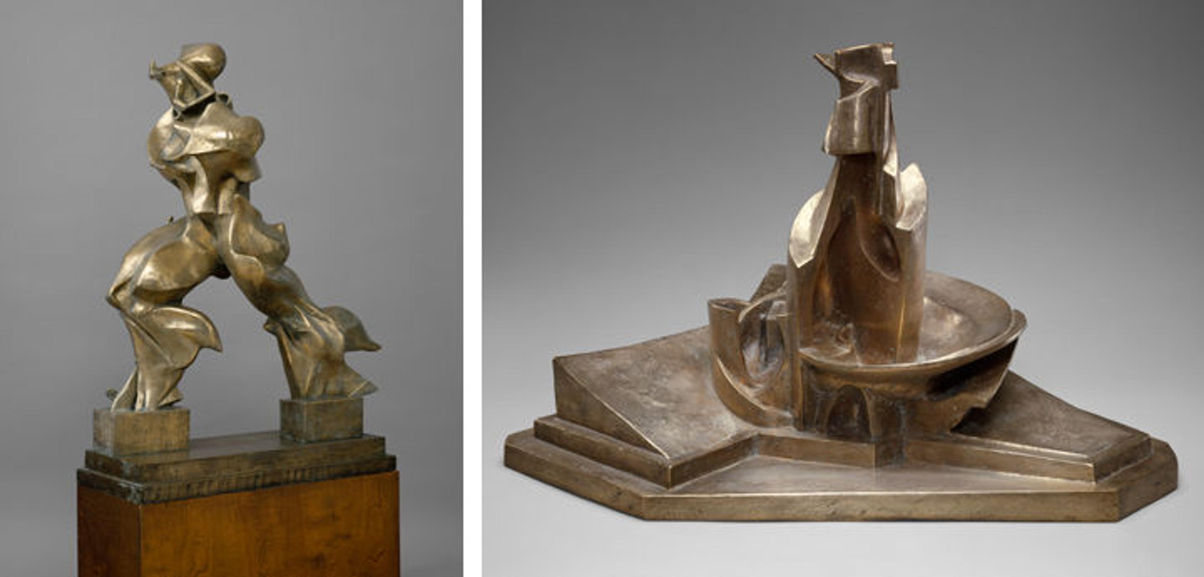 Two bronze sculptures by Umberto Boccioni