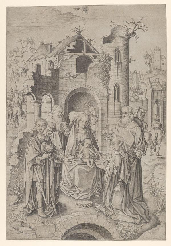 Master IAM of Zwolle (Netherlandish, active ca. 1470–95), Adoration of the Magi, ca. 1480
