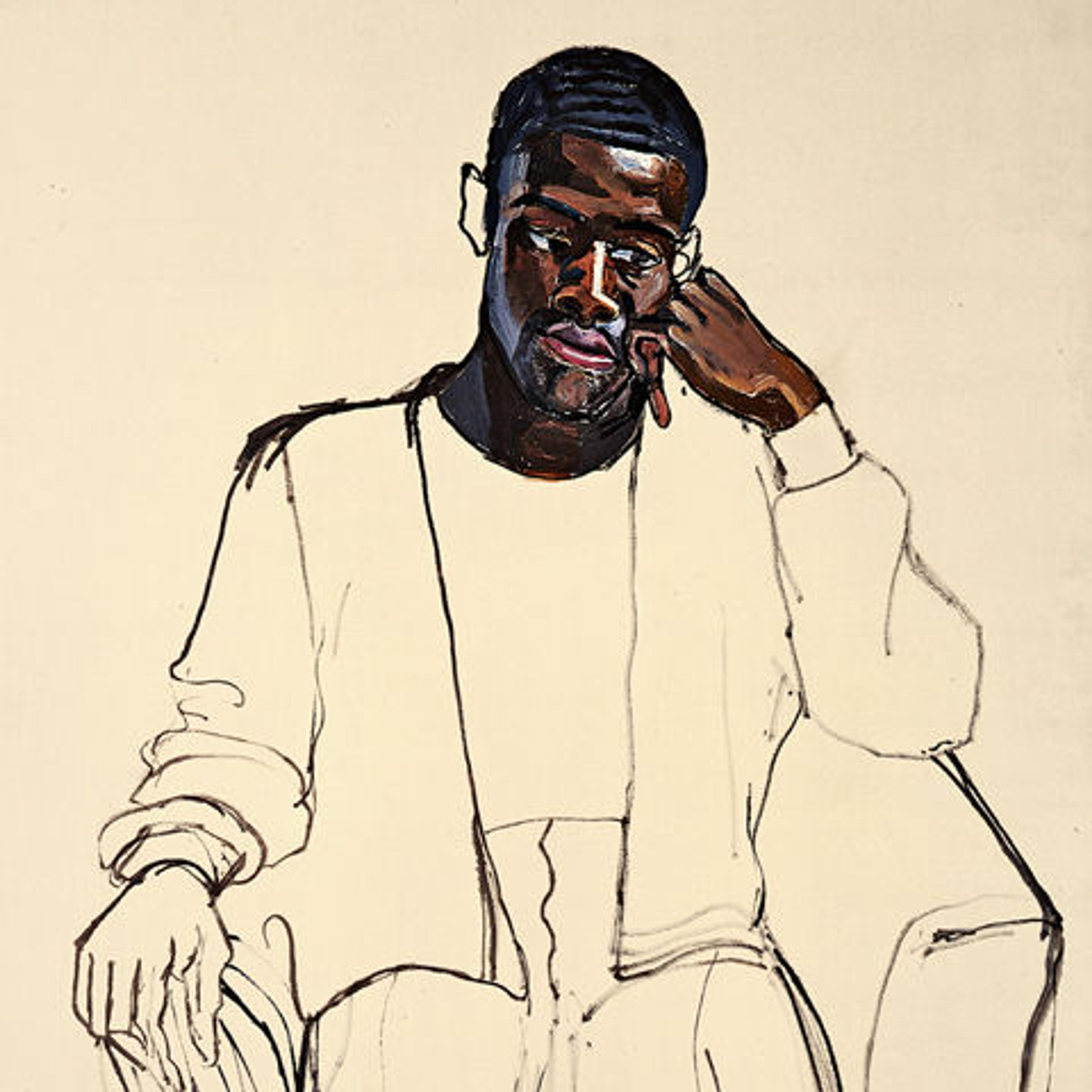 Alice Neel (American, 1900–1984). James Hunter Black Draftee (detail), 1965