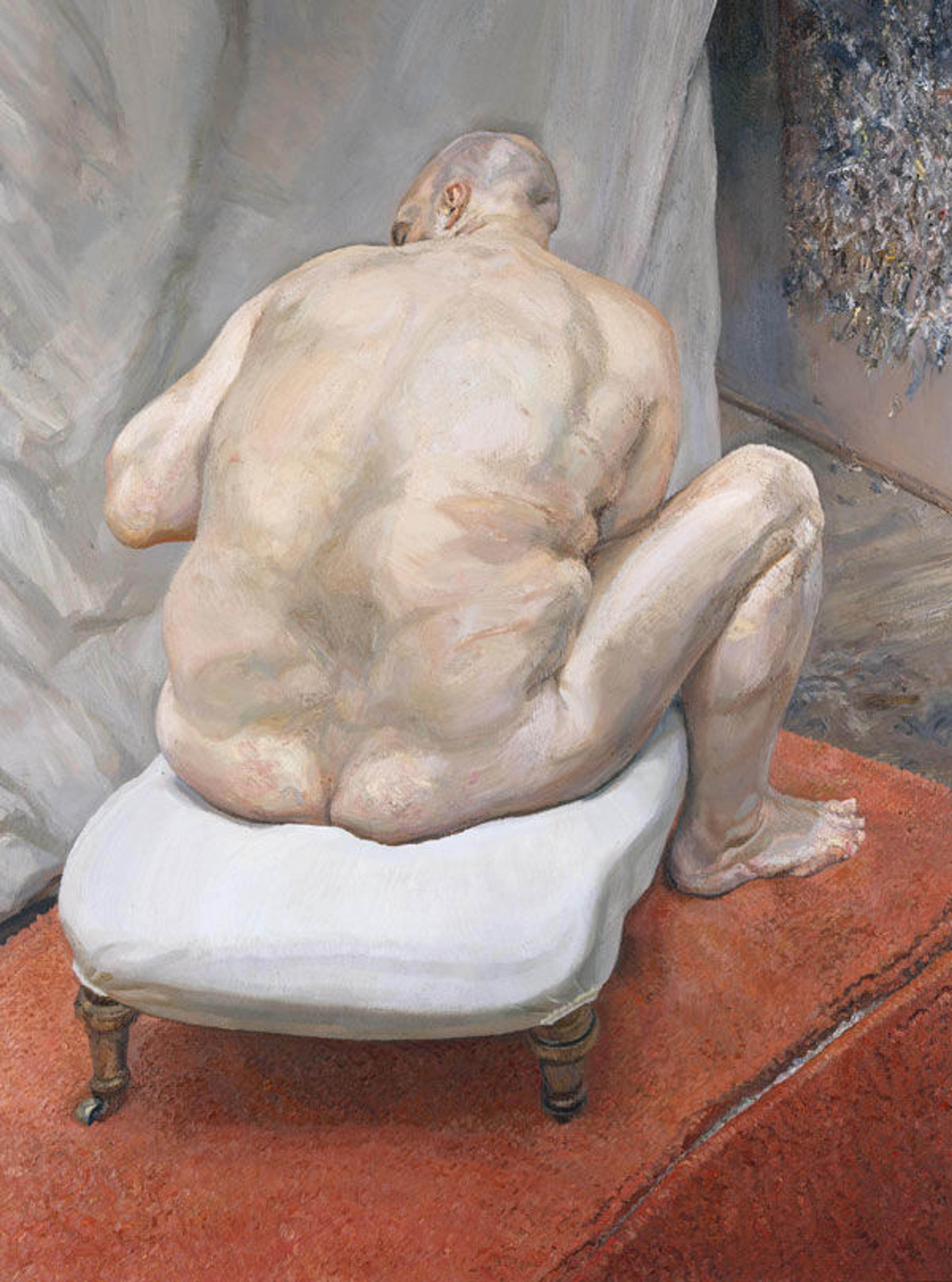 Lucian Freud, (British [born Germany], 1922–2011). Naked Man, Back View, 1991–92. Oil on canvas, 72 x 54 in. (182.9 x 137.2 cm). The Metropolitan Museum of Art, New York, Purchase, Lila Acheson Wallace Gift, 1993 (1993.71)