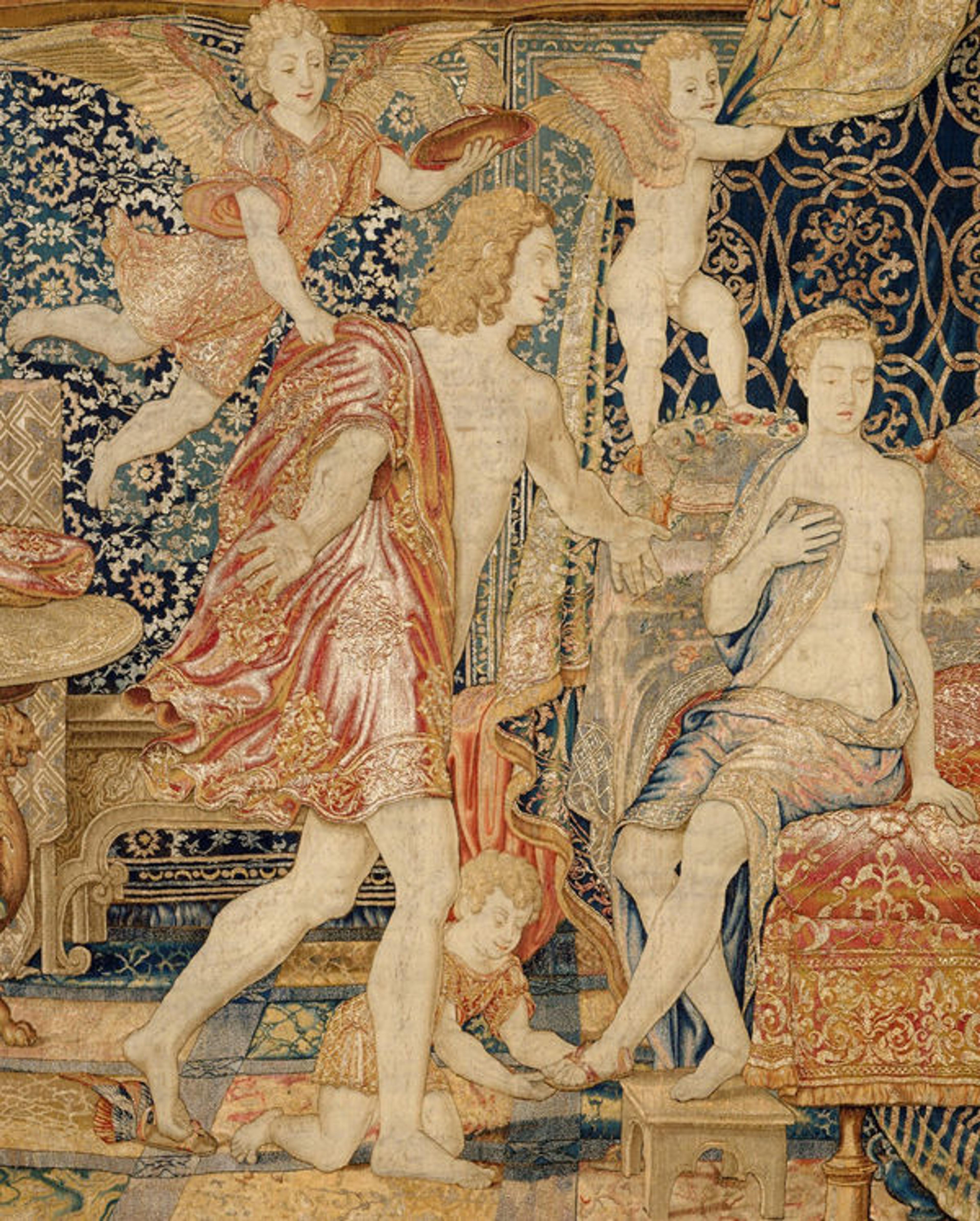 The Bridal Chamber of Herse, from a set of eight tapestries depicting the Story of Mercury and Herse