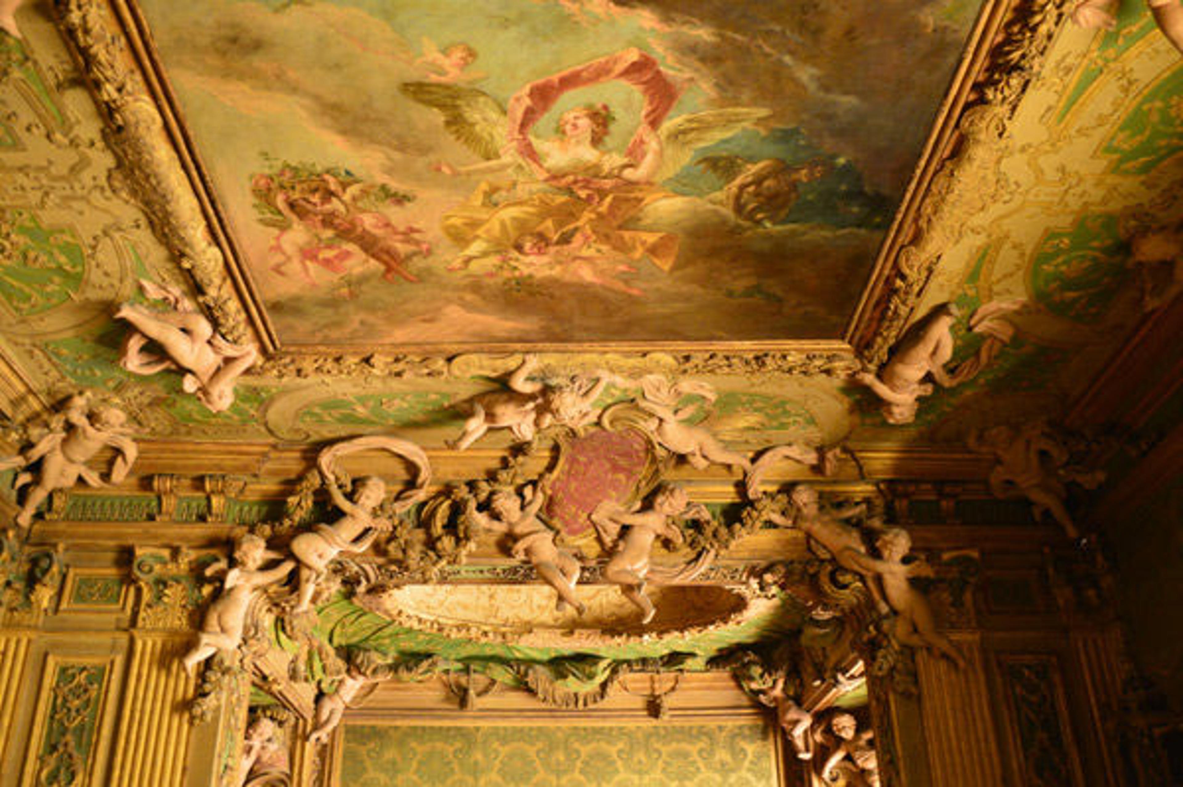 Ceiling in gallery 507 (Bedroom from the Sagredo Palace in Venice, ca. 1718)