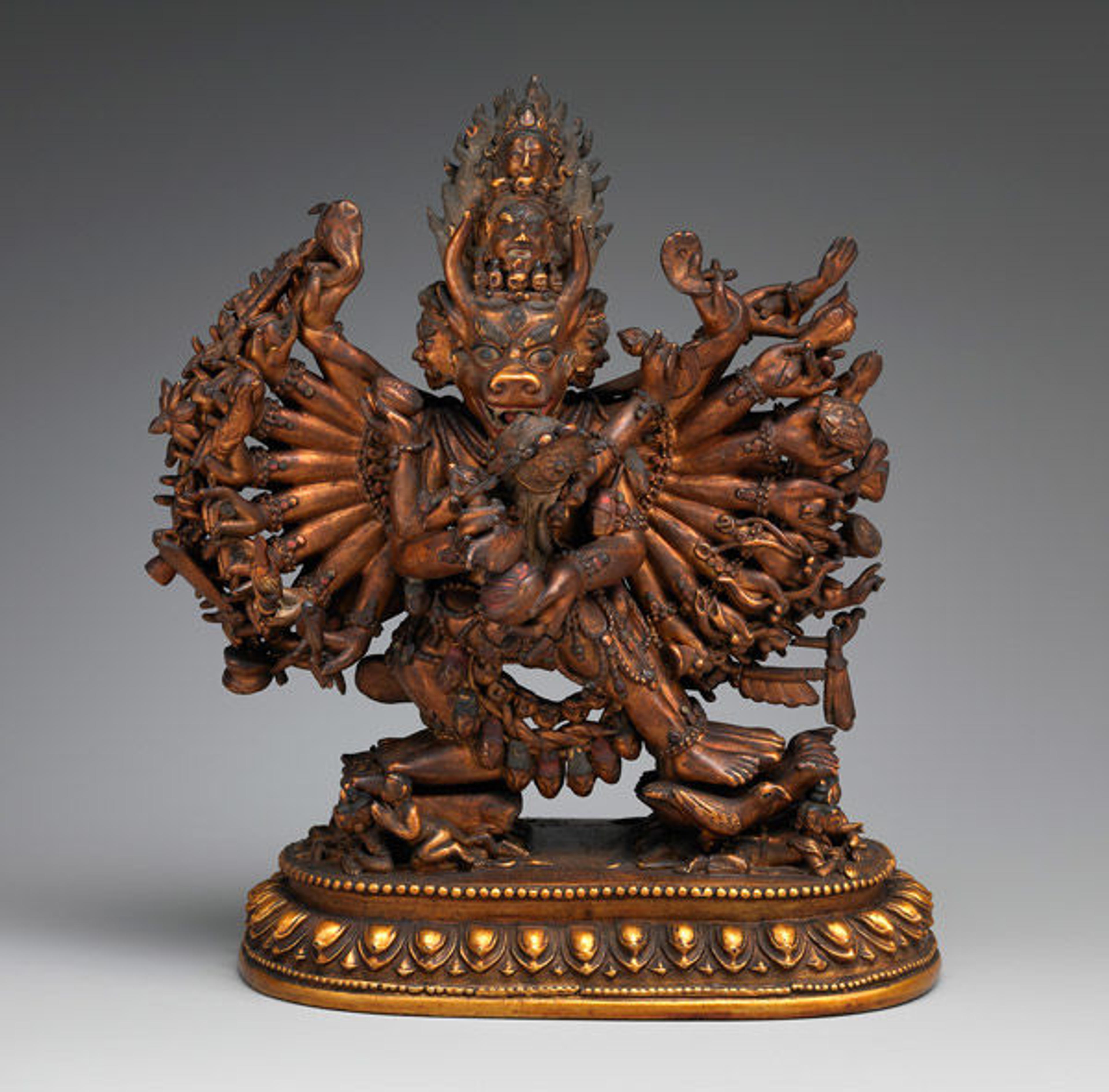 Vajrabhairava with His Consort Vajravetali, 18th–19th century | Mongolia | 48.30.14