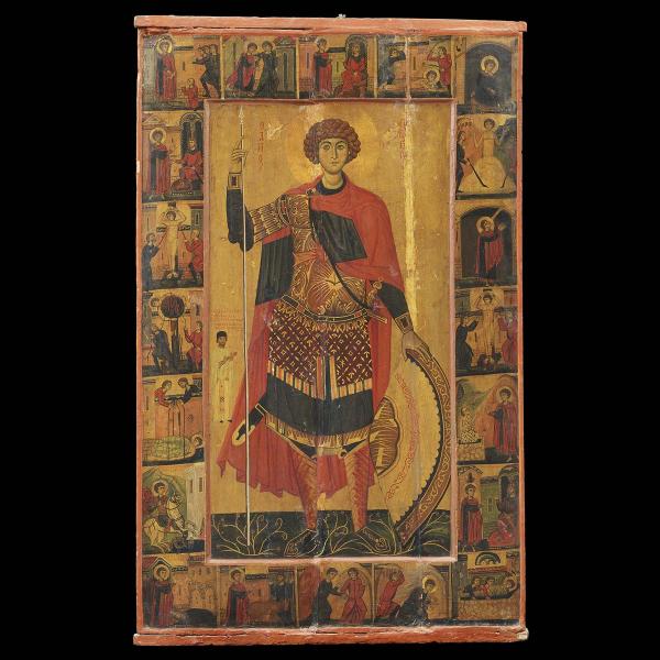 Cover Image for 546. Vita Icon of Saint George with Scenes of his Passion and Miracles