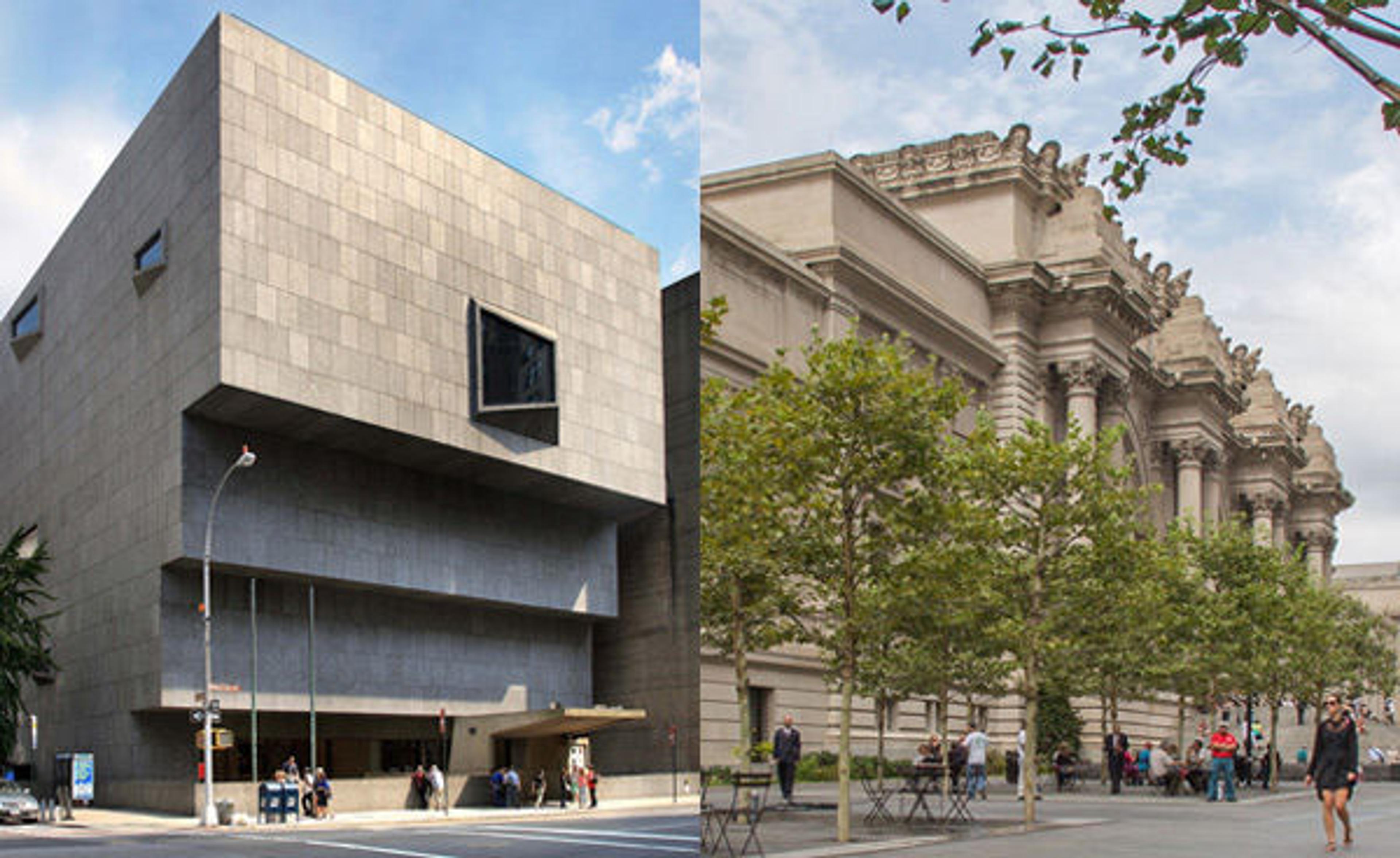 Left: The Met Breuer. Photo by Ed Lederman. Right: The Met Plaza © MMA