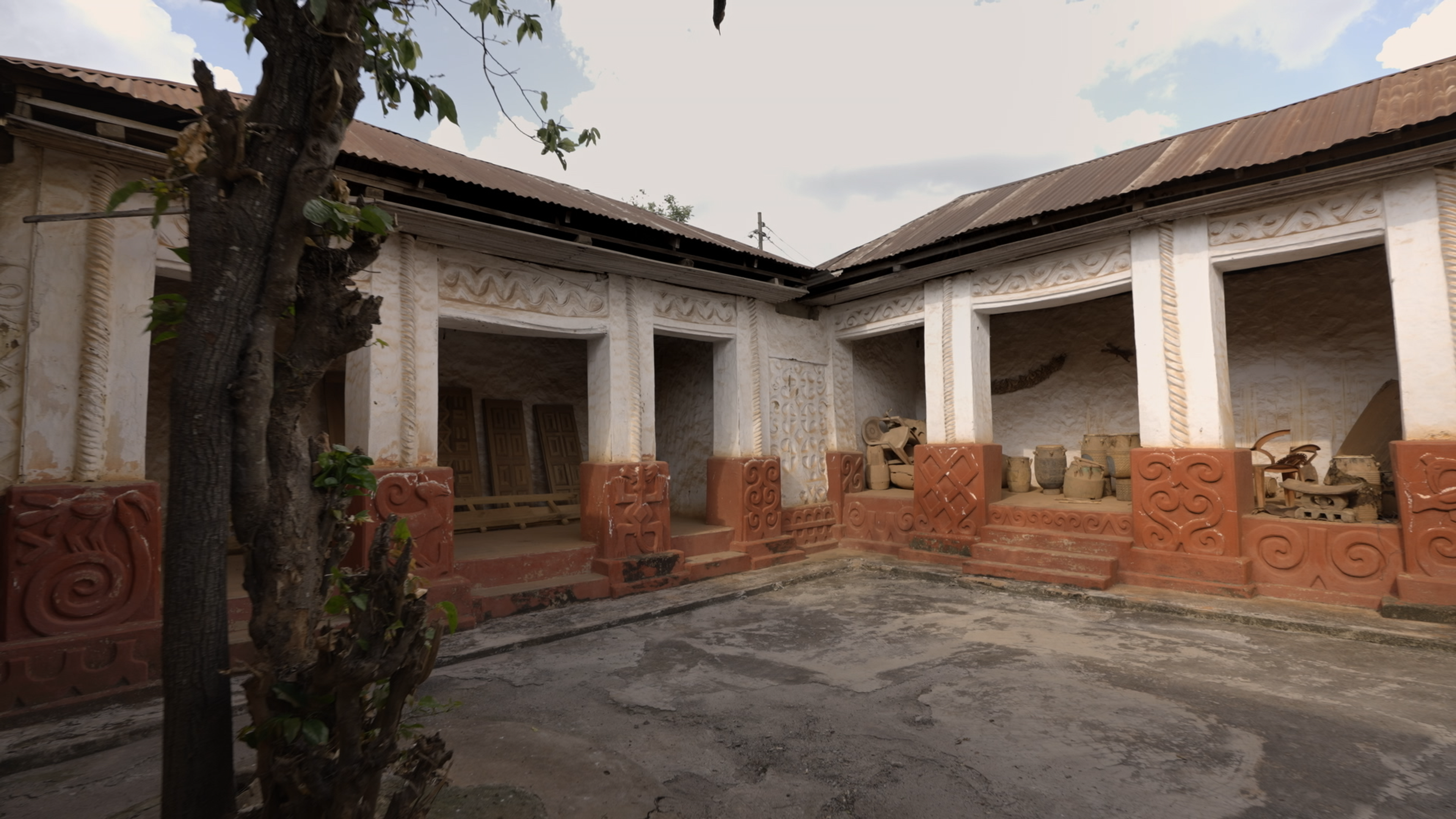 View of the Asante Traditional Building in Ghana