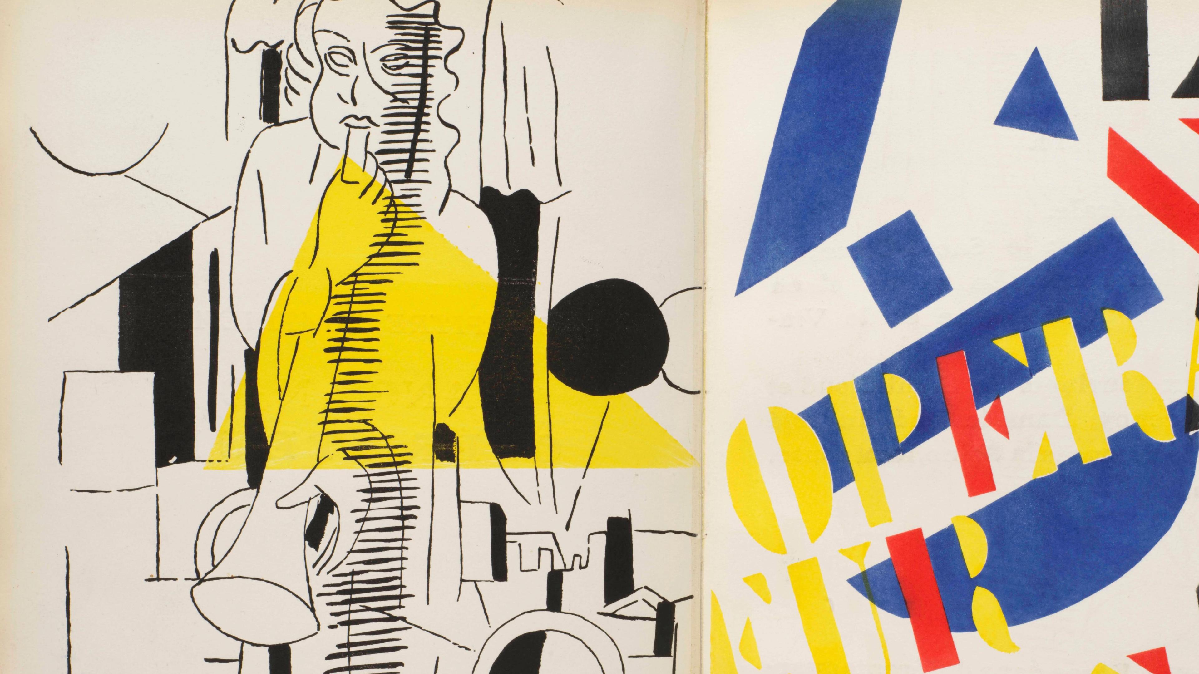 Image of spread 21 of La Fin du monde, an illustration by Fernand Leger.