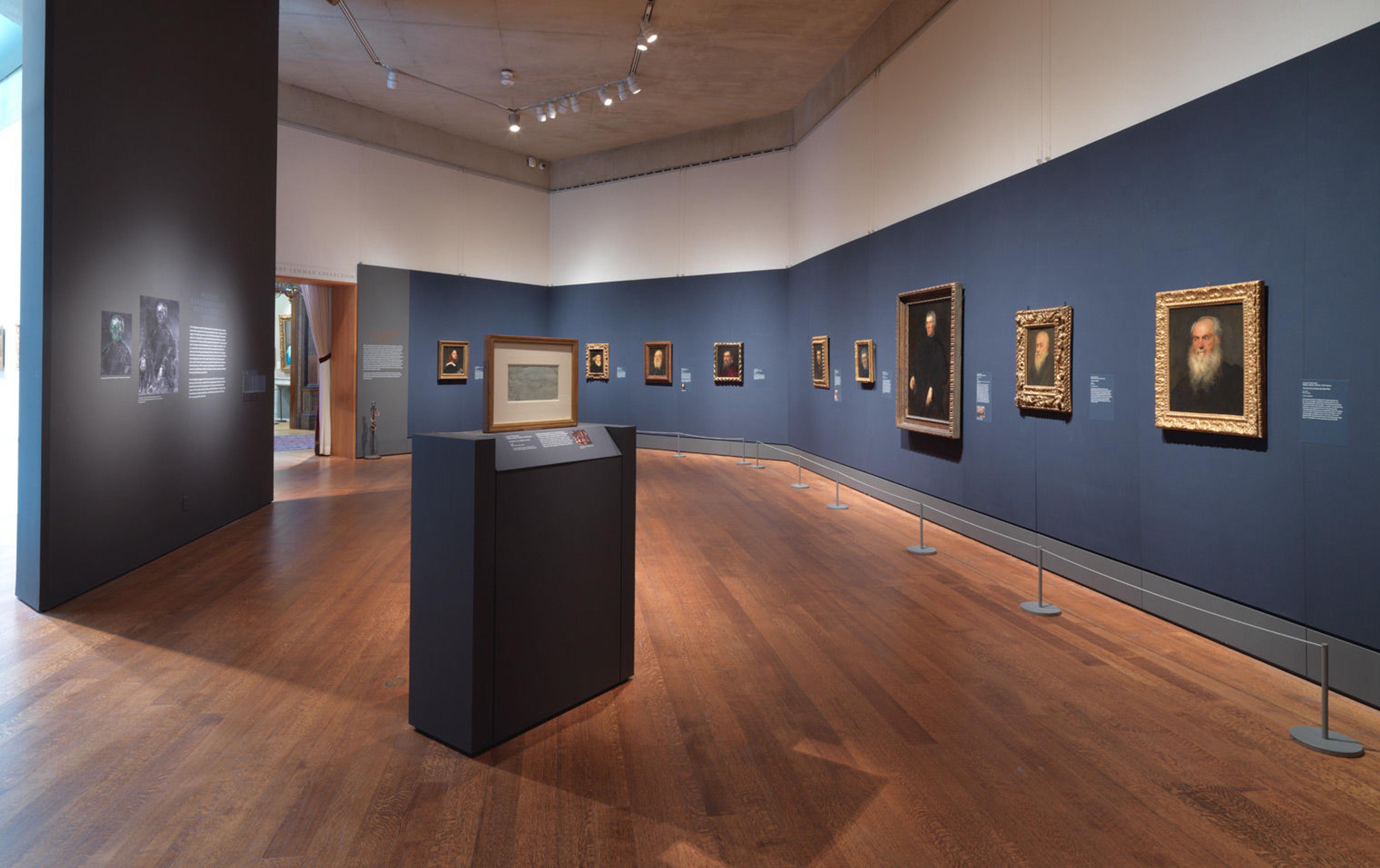 View of a gallery of Jacopo and Domenico Tintoretto's work