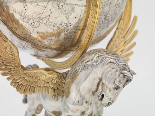 Image for The celestial globe that features mythology, science, and technology