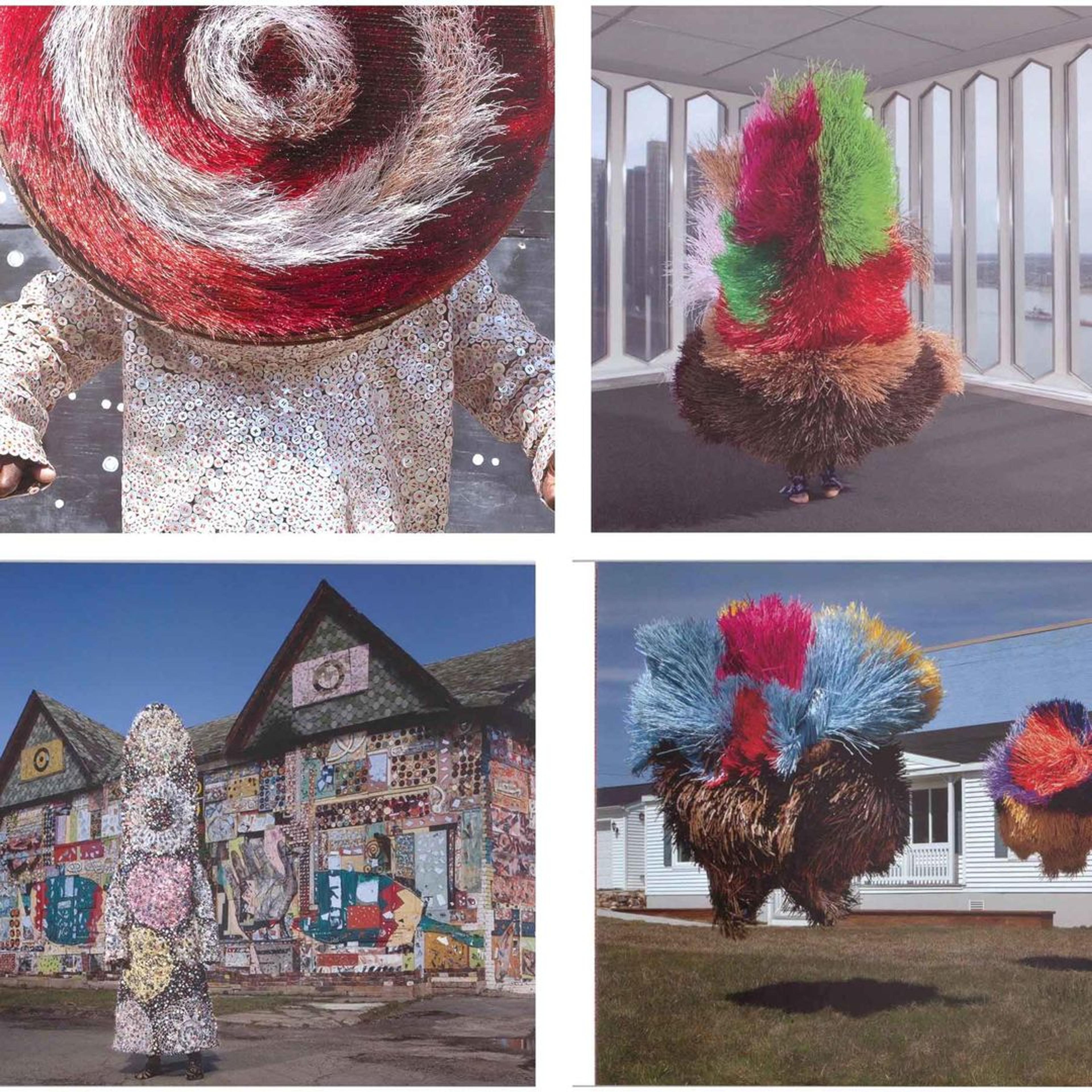 6 images of Nick Cave works