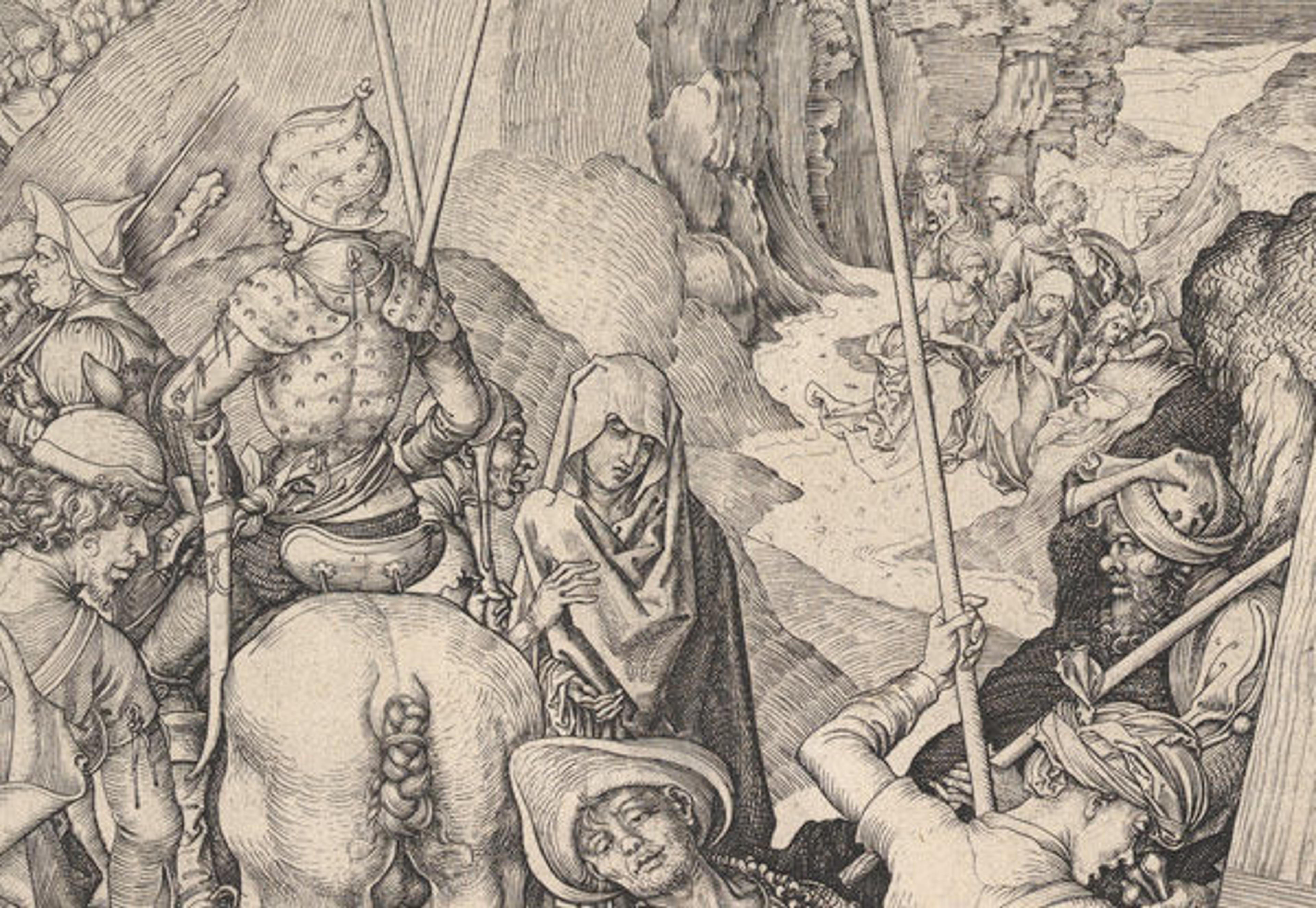 Detail of Martin Schongauer (German, ca. 1435/50–1491). Christ Carrying the Cross, ca. 1475–ca. 1480