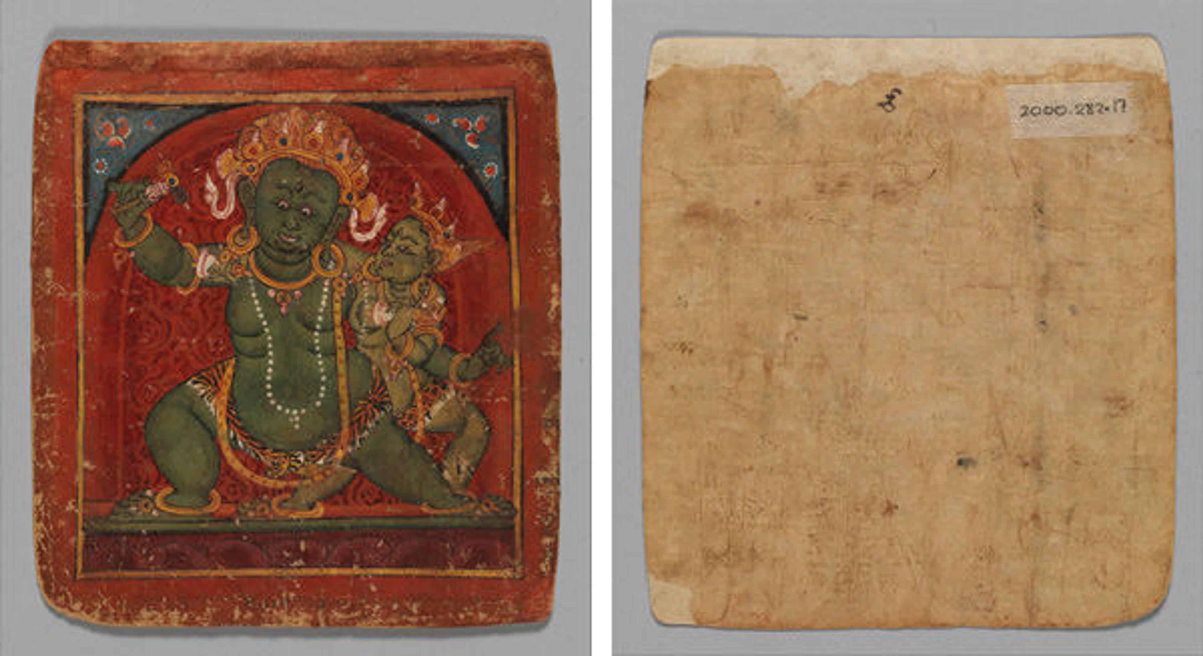 Initiation Card (Tsakalis), early 15th century. Tibet. 2000.282.17