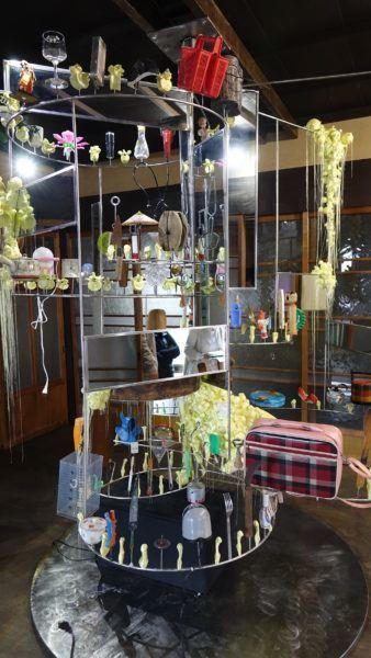 A mixed media installation by Lin Tianmiao titled