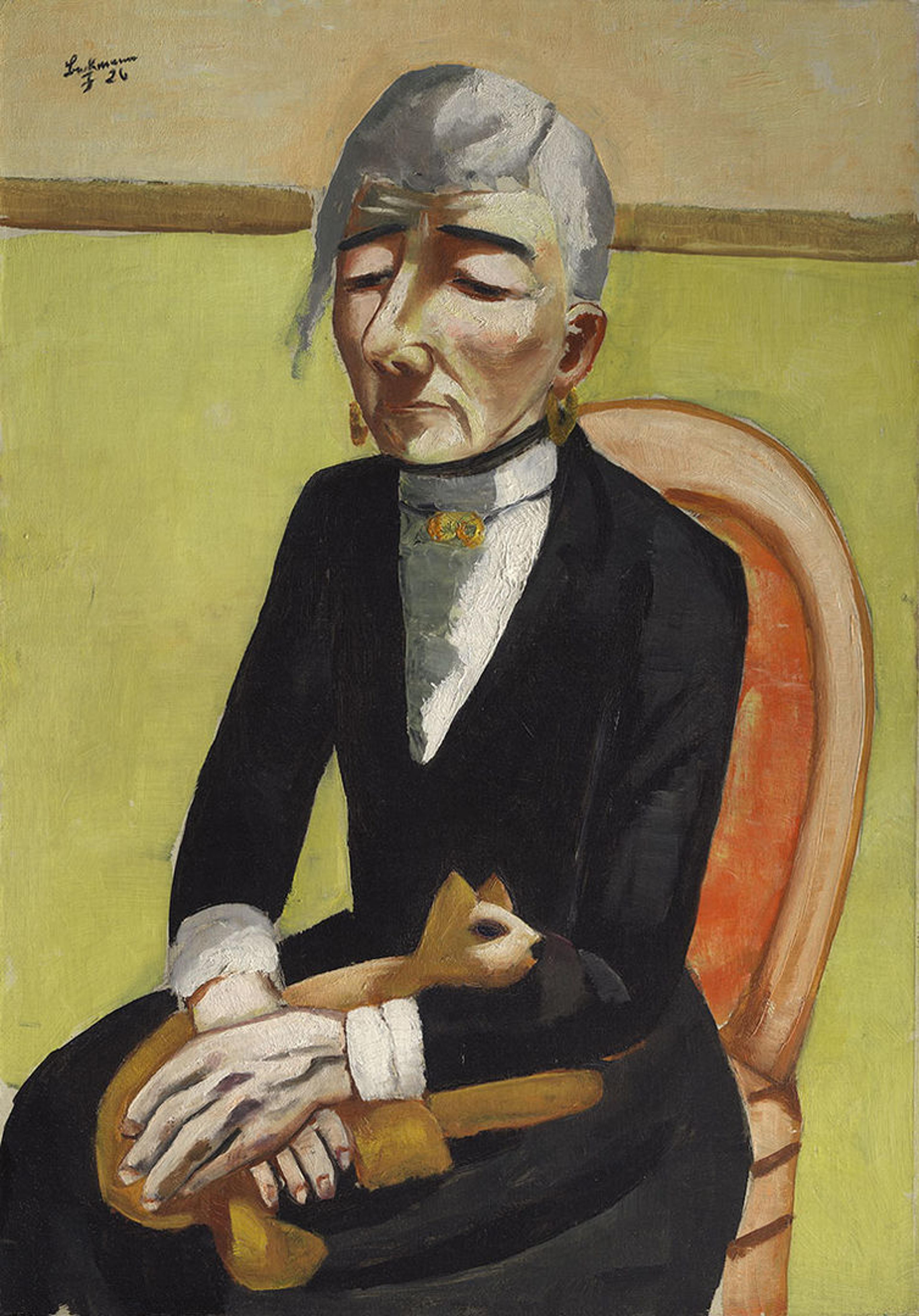 Max Beckmann's painting "The Old Actress"