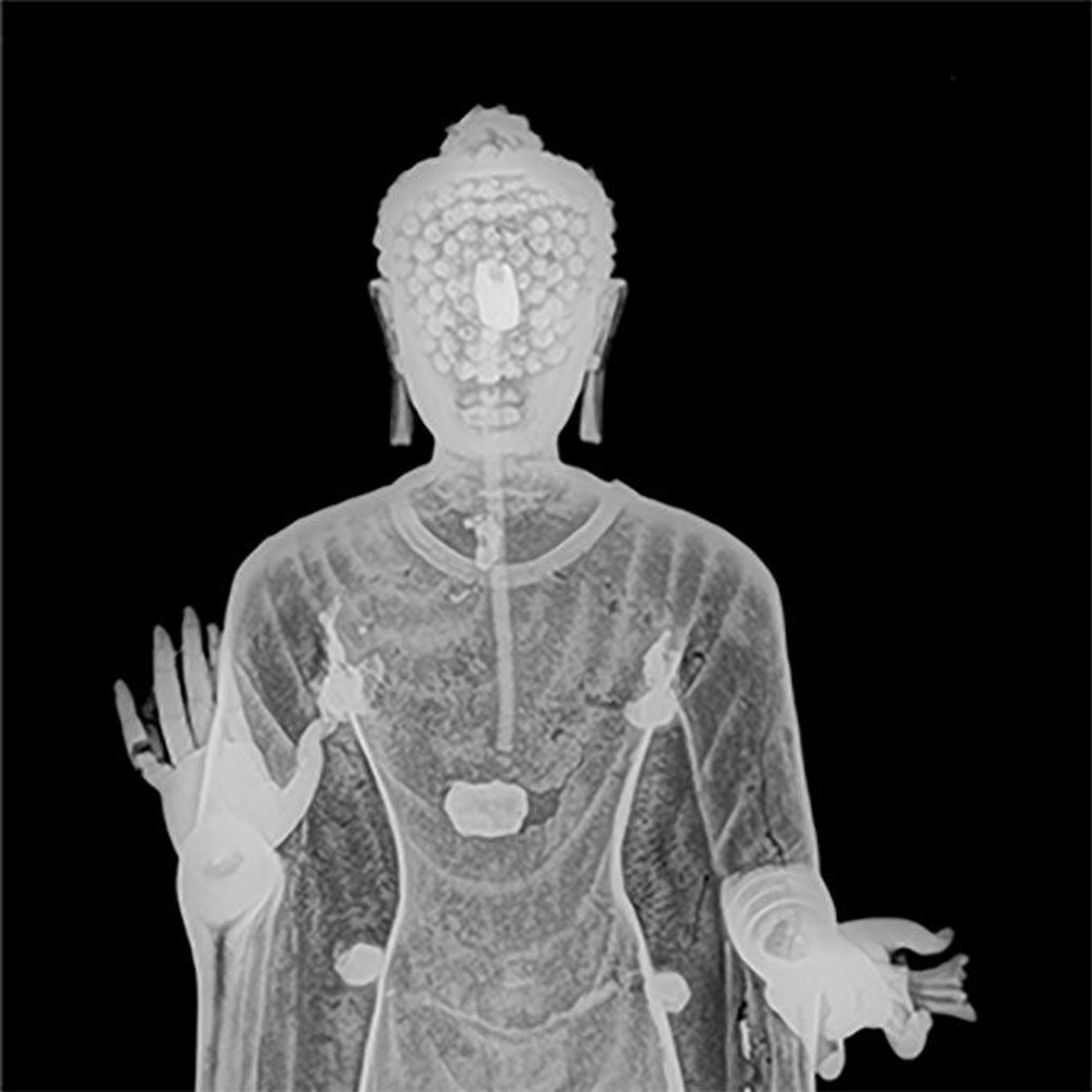 Xray of statue of the Buddha