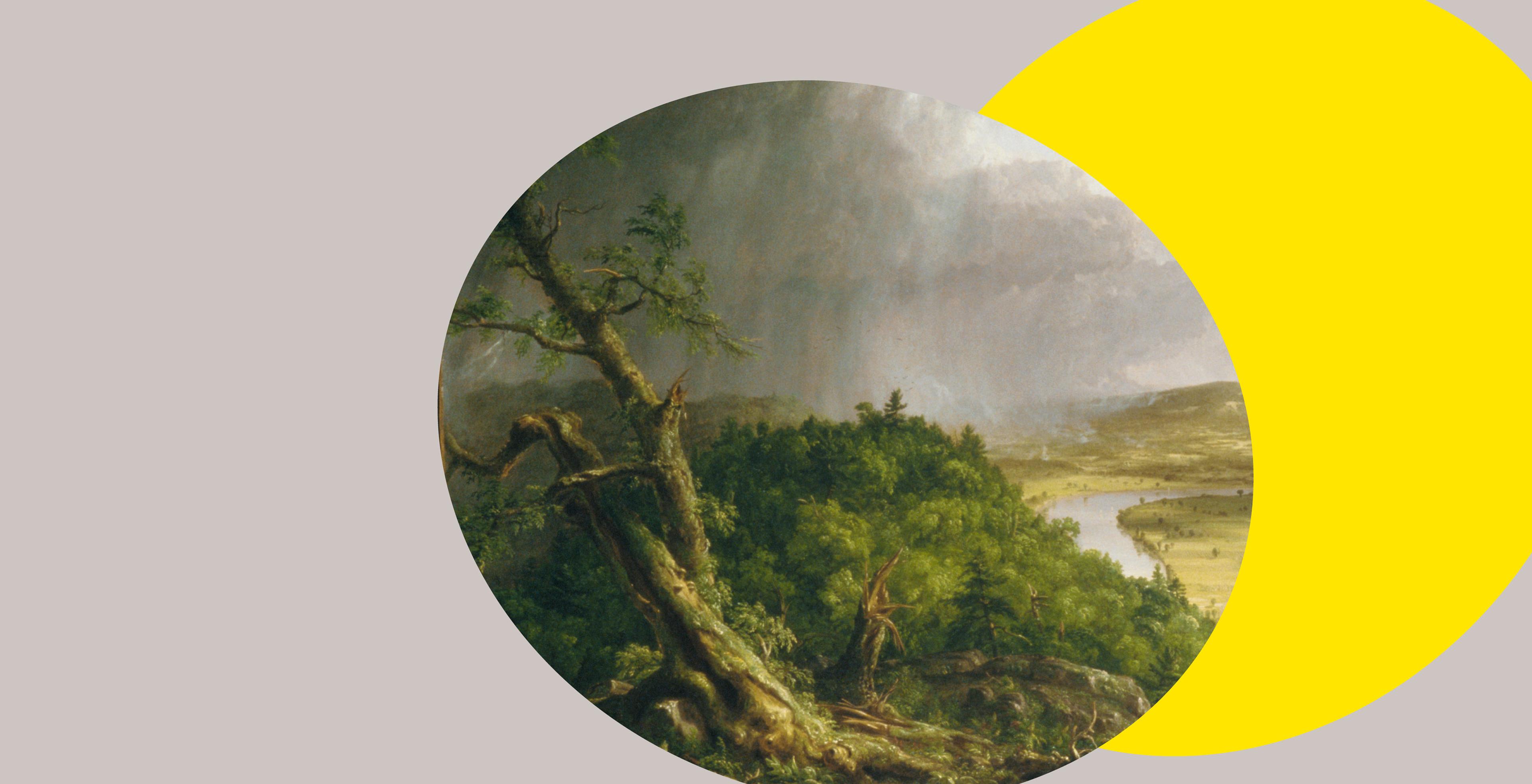 Thomas Cole's landscape painting "The Oxbow"