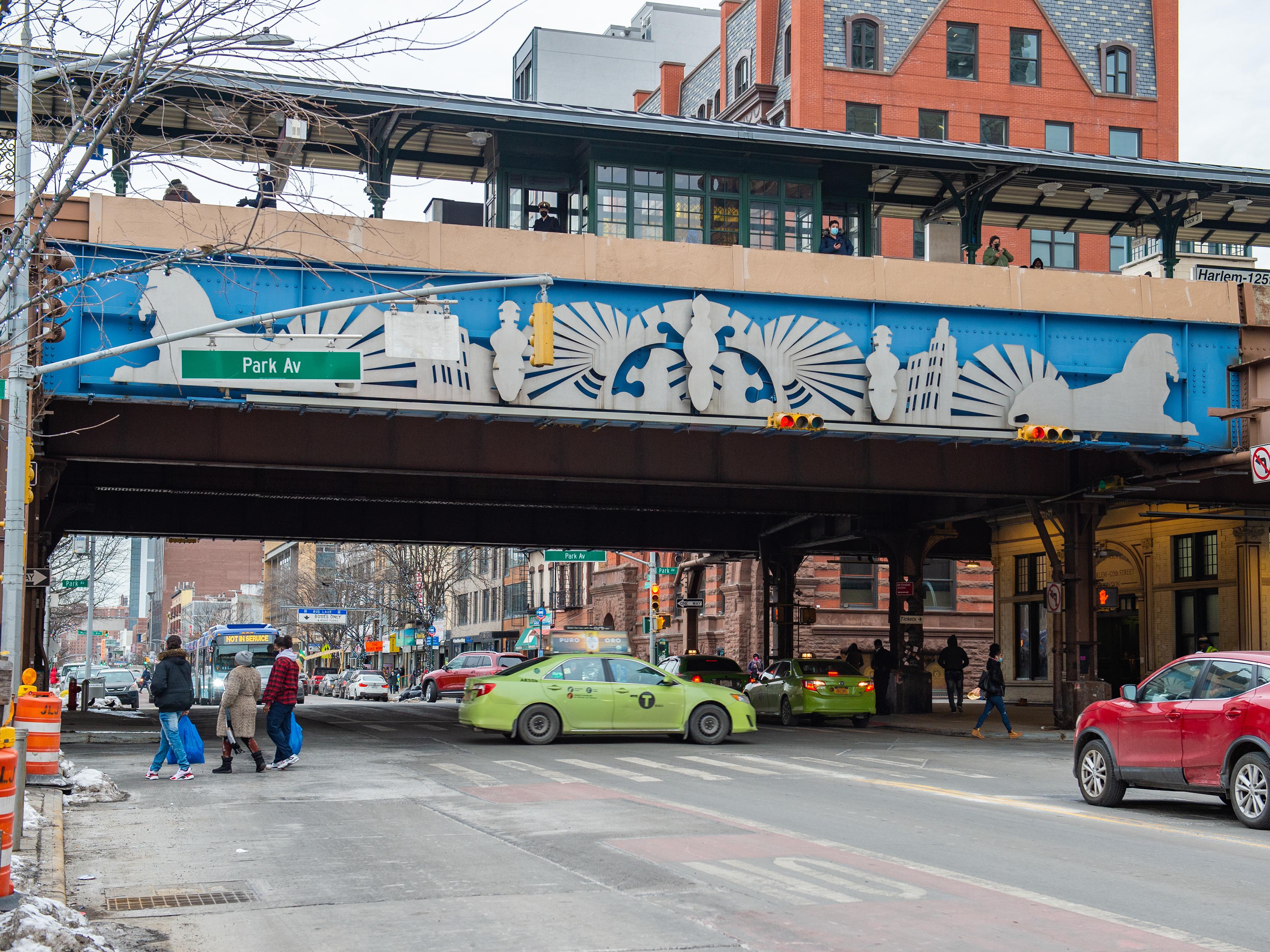 Exterior image of the train station on Park Ave.