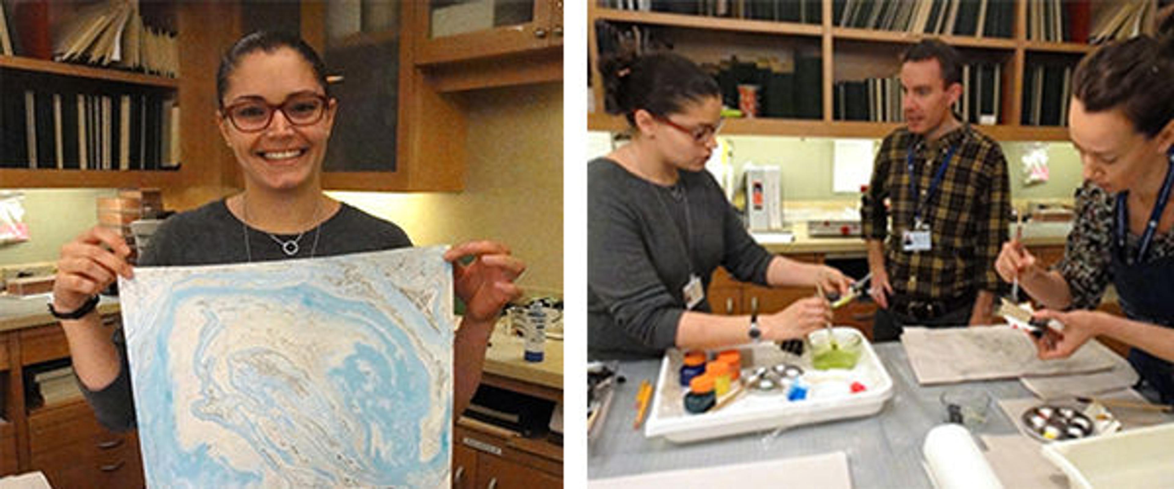 Left: Meredith Friedman from the Menschel Photography Library. Right: Meredith, Ben Howell, and Andrijana Sajic