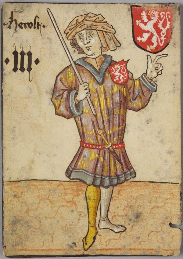 3 of Bohemia, from The Courtly Household Cards