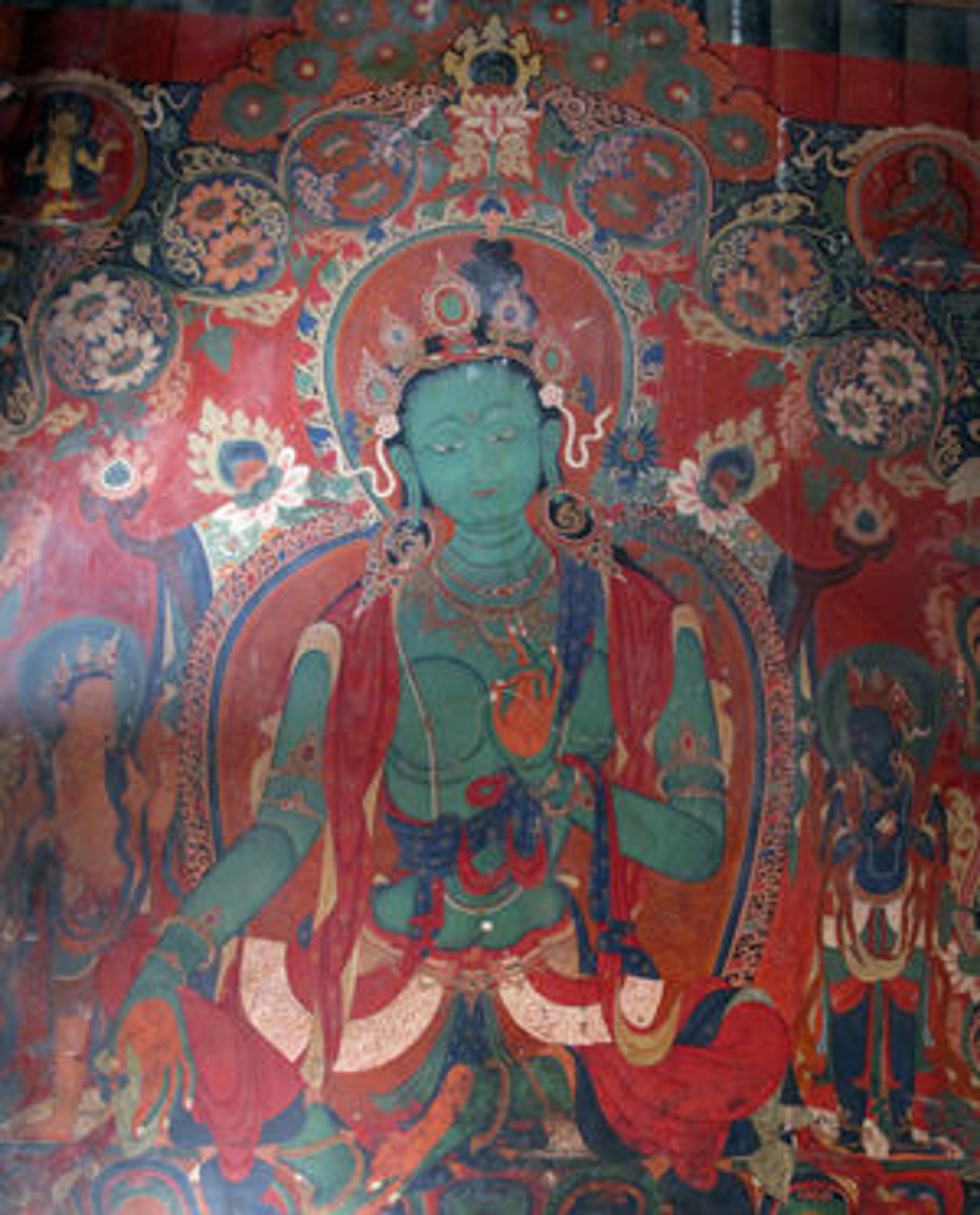 Green Tara from interior shrine of Gyantse Kumbum