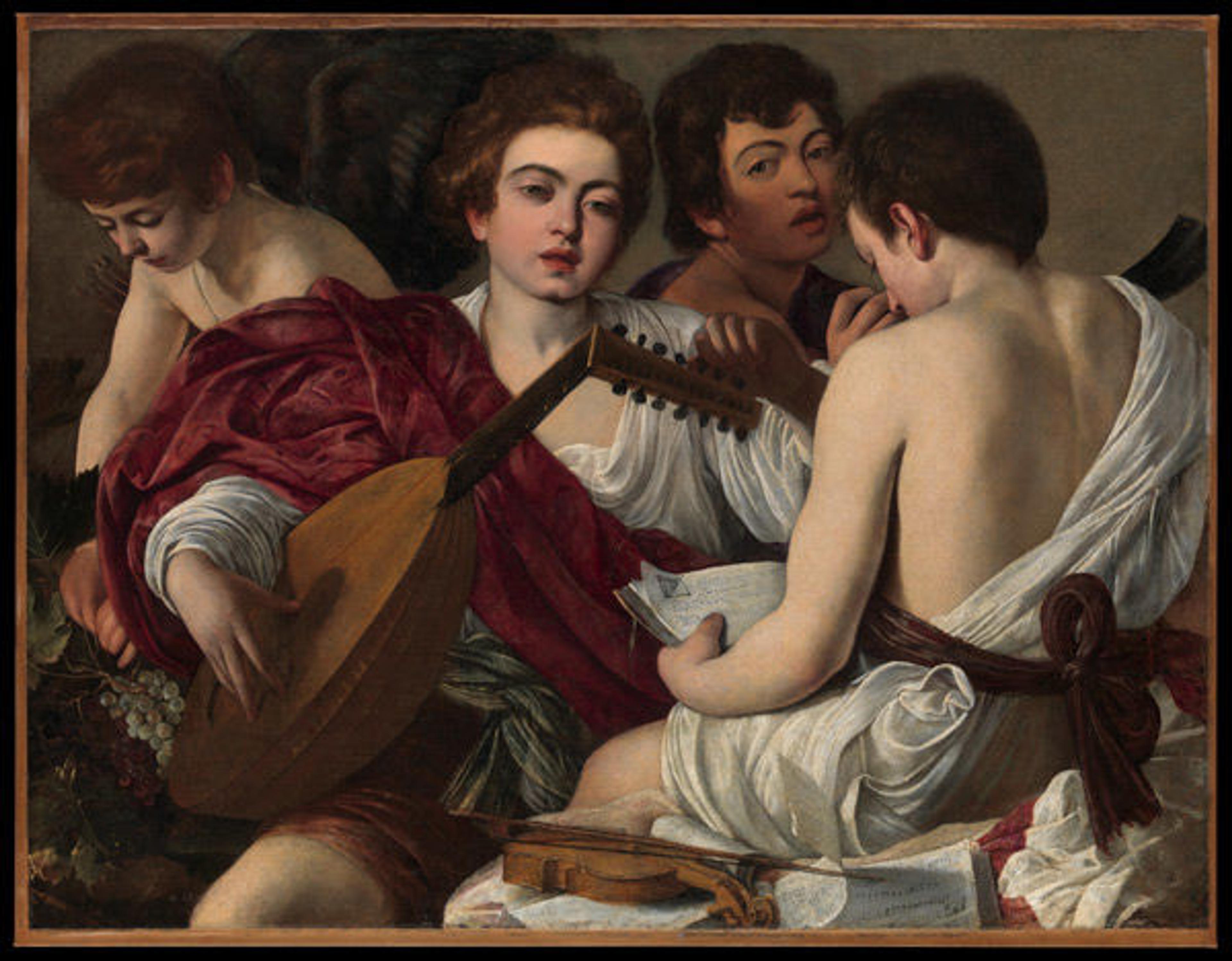 Caravaggio (Michelangelo Merisi) (Italian, 1571–1610) | The Musicians, ca. 1595 | 52.81
