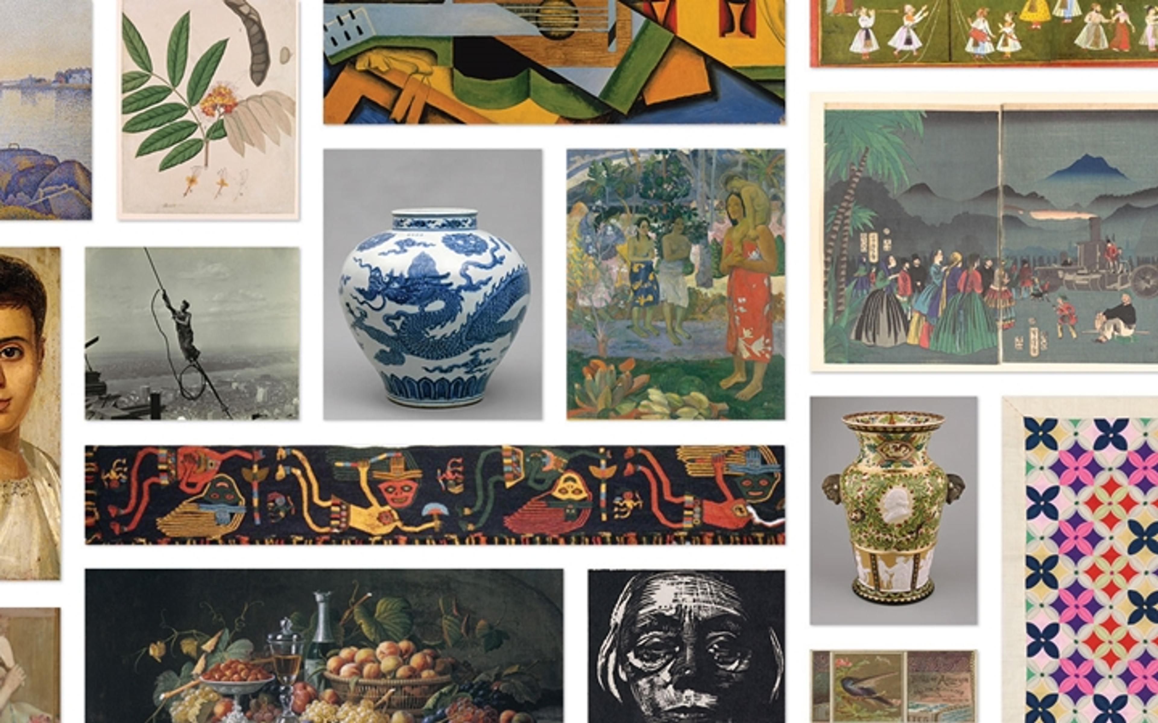 Collage of public-domain images in The Met collection