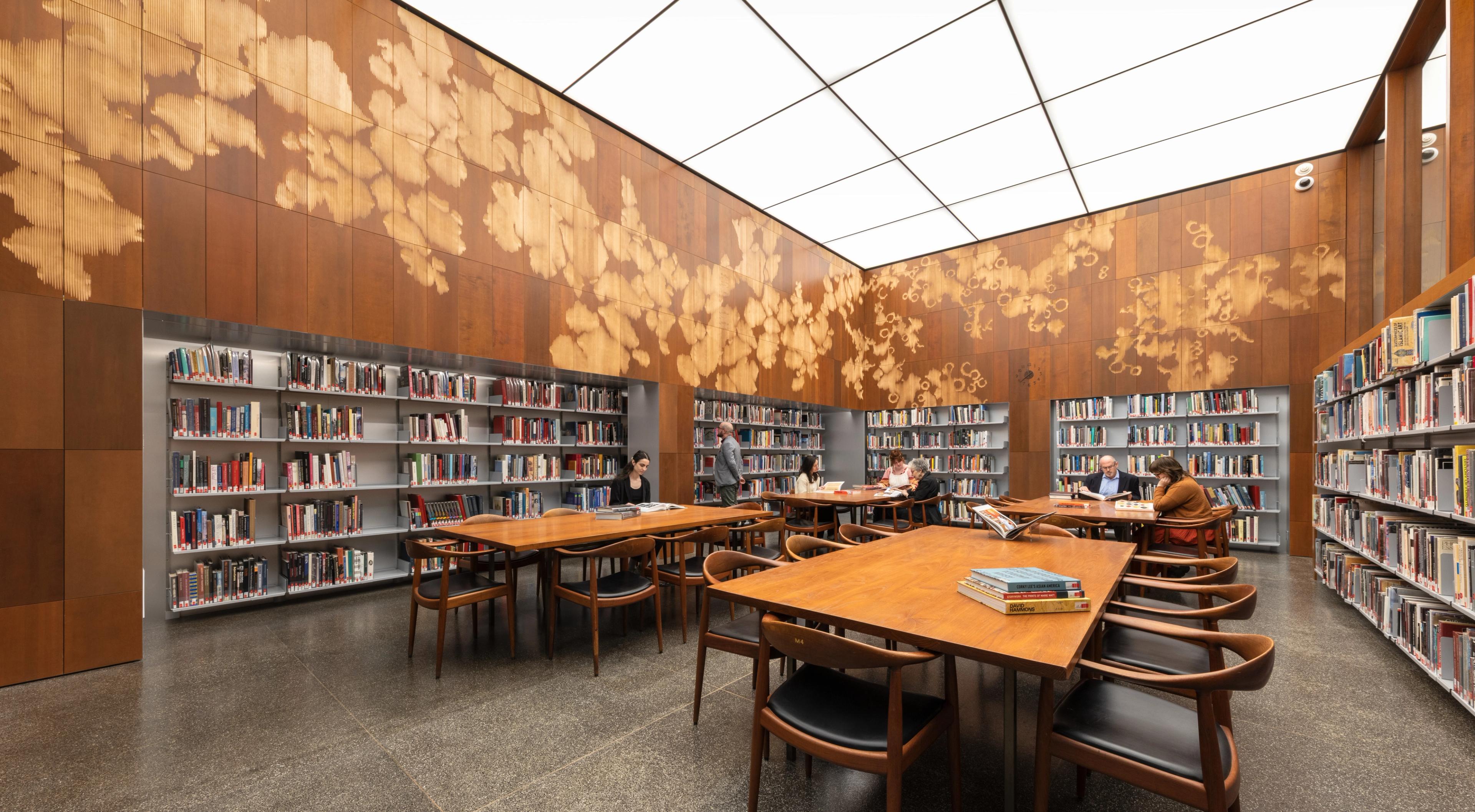 People researching in the newly renovated reading room