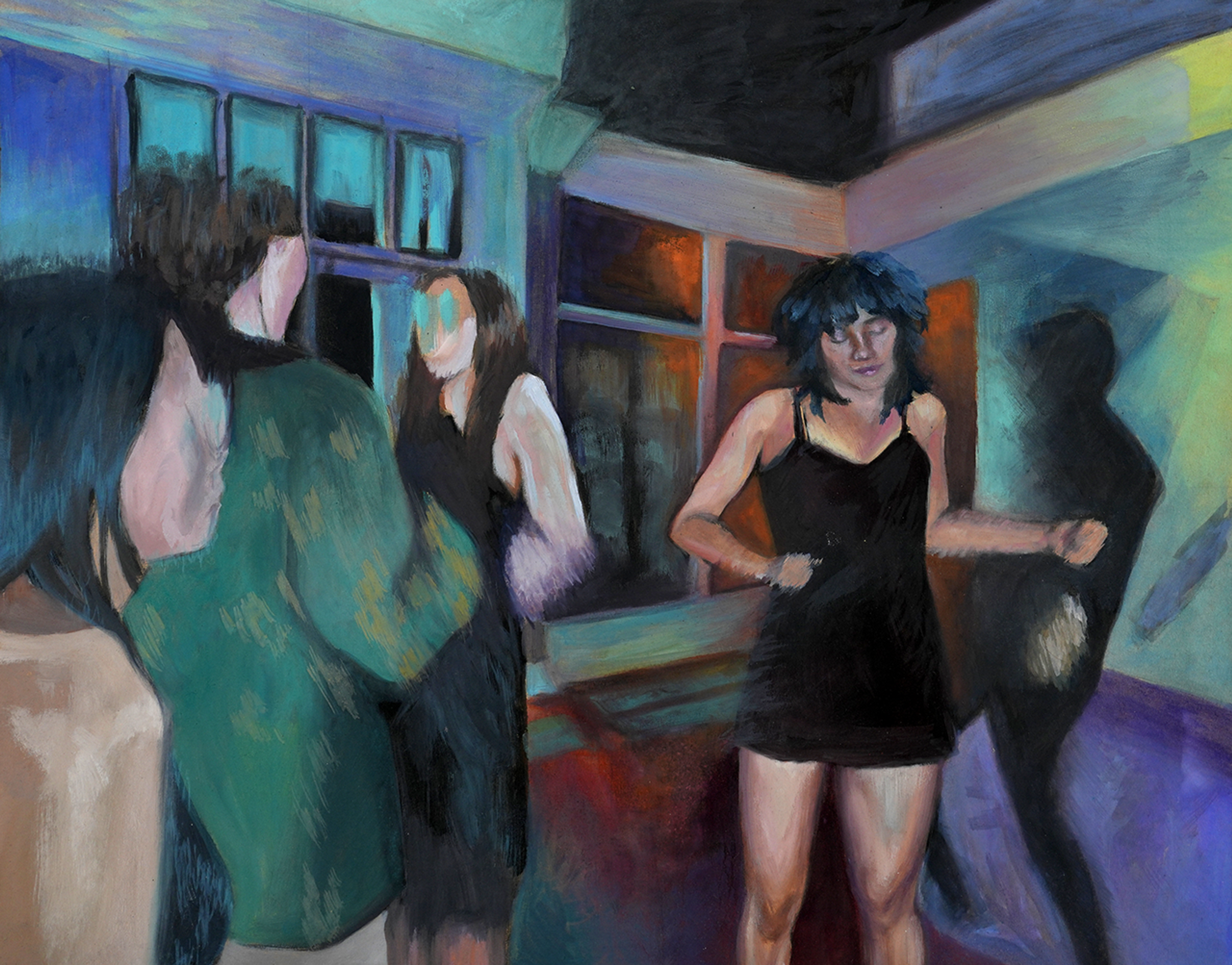 Painting depicting a party