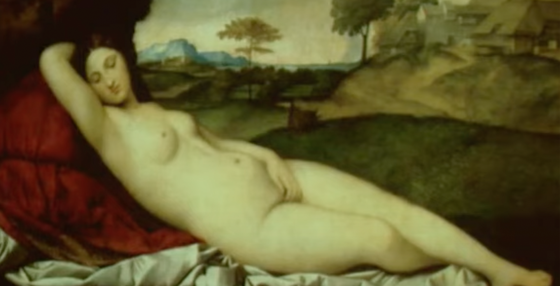 "Sleeping Venus" by Giorgione and Titian.