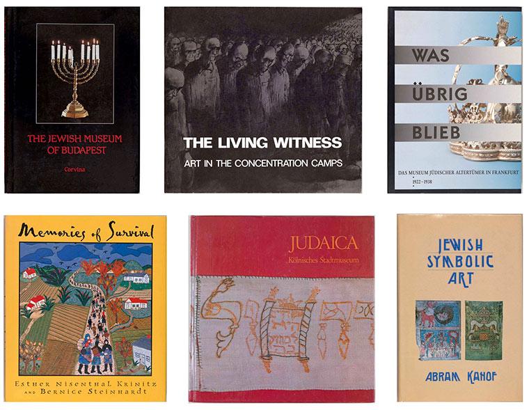 Covers of Judaica books