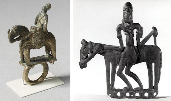 Ring with Equestrian Figure and Pendant with Equestrian Figure