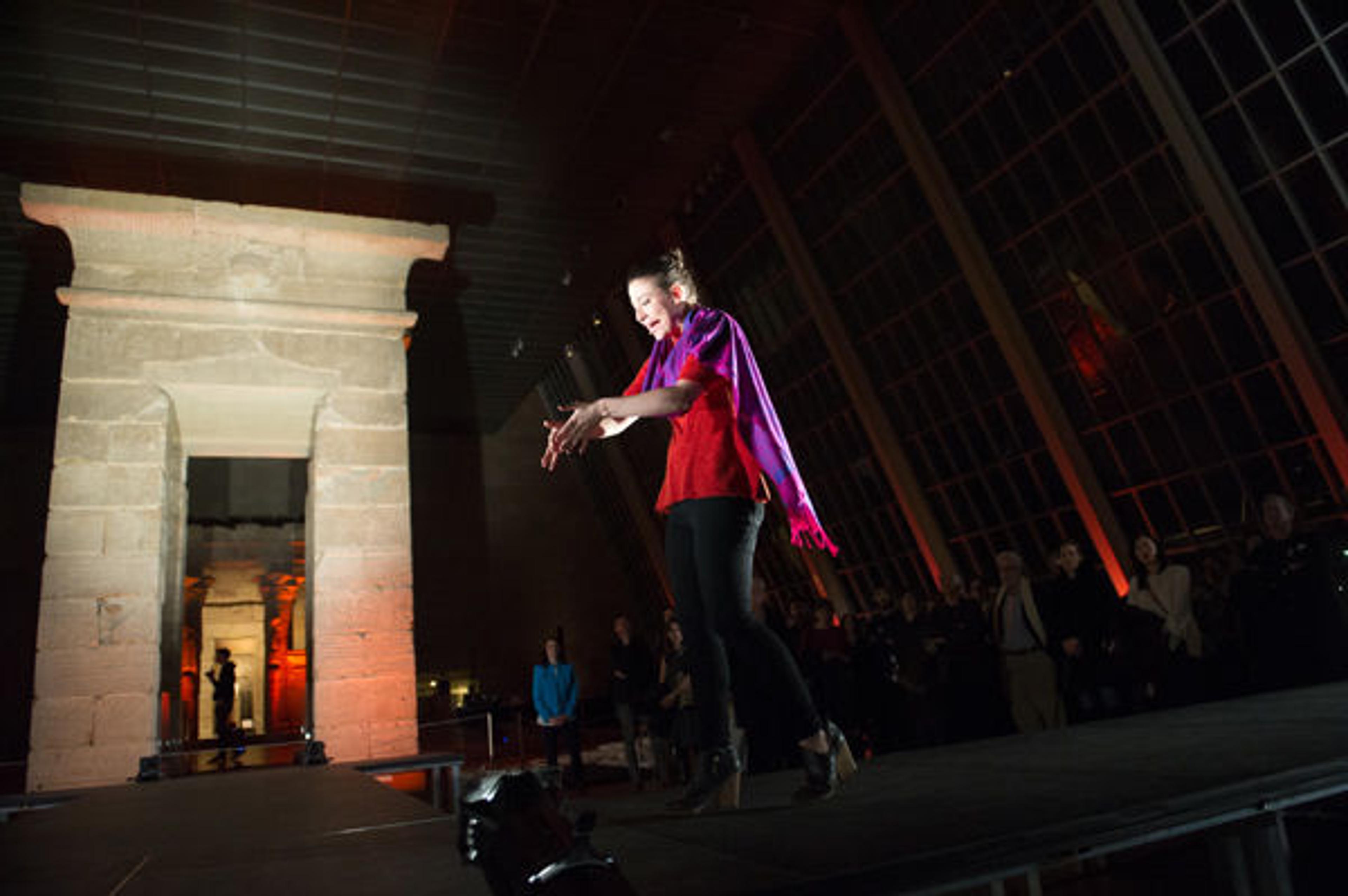 The Civilians present "The End and the Beginning" in The Temple of Dendur, March 2015. © Paula Lobo